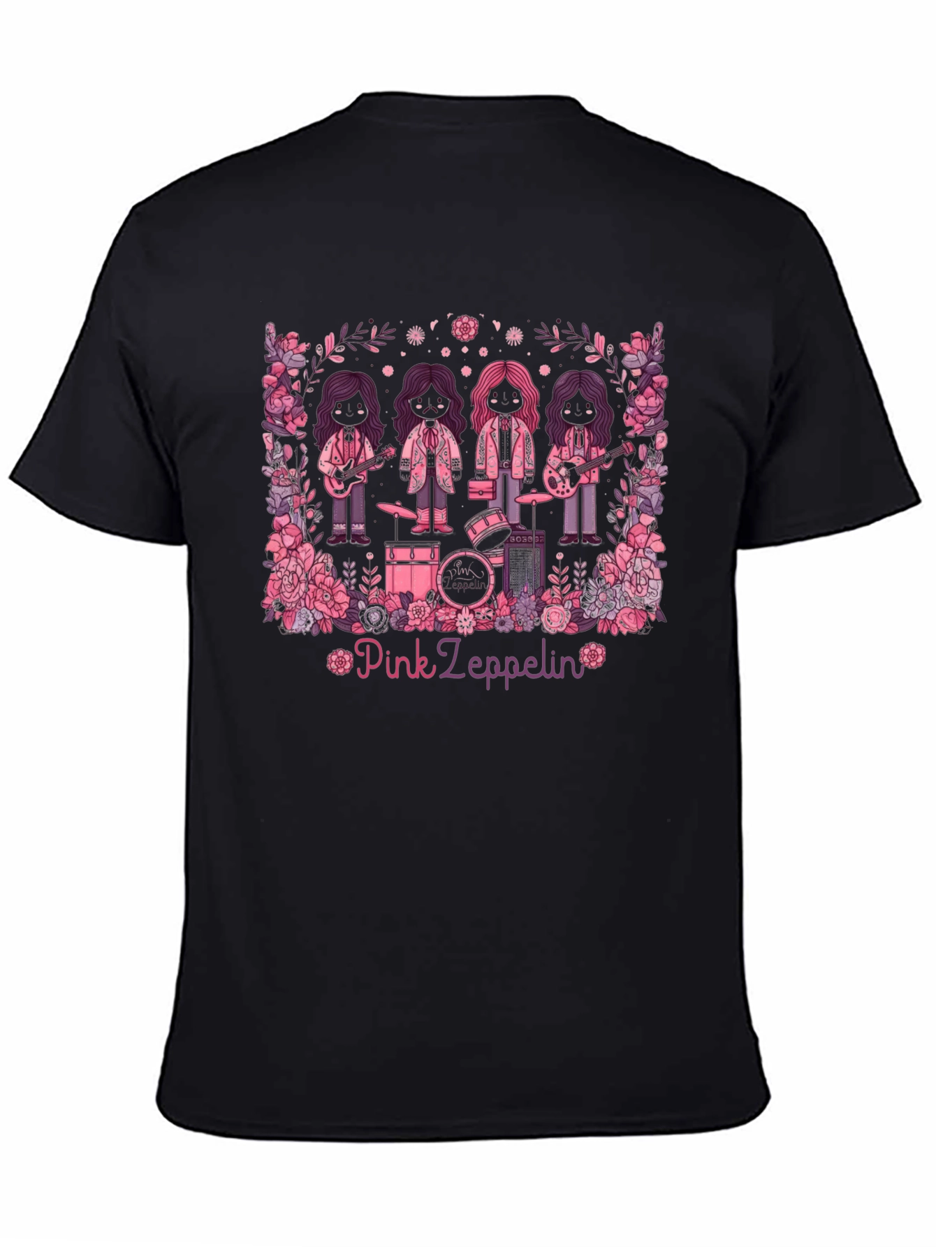Pink Zeppelin Graphic T-Shirt
