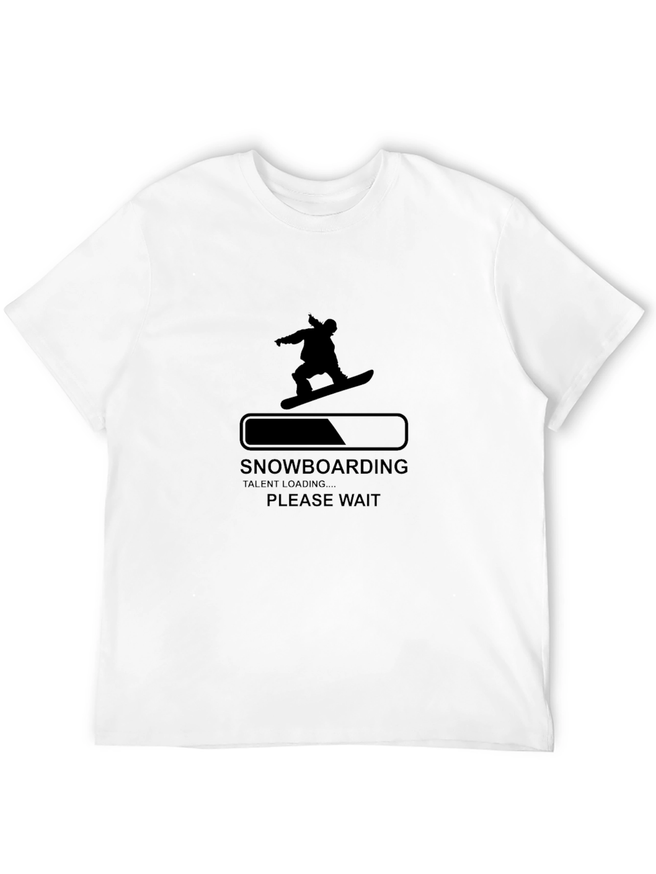 Snowboarding Talent Loading Mens Black T-Shirt
