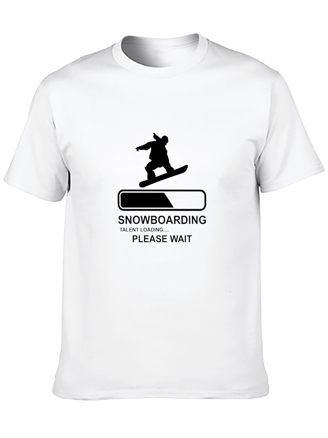 Snowboarding Talent Loading Mens Black T-Shirt