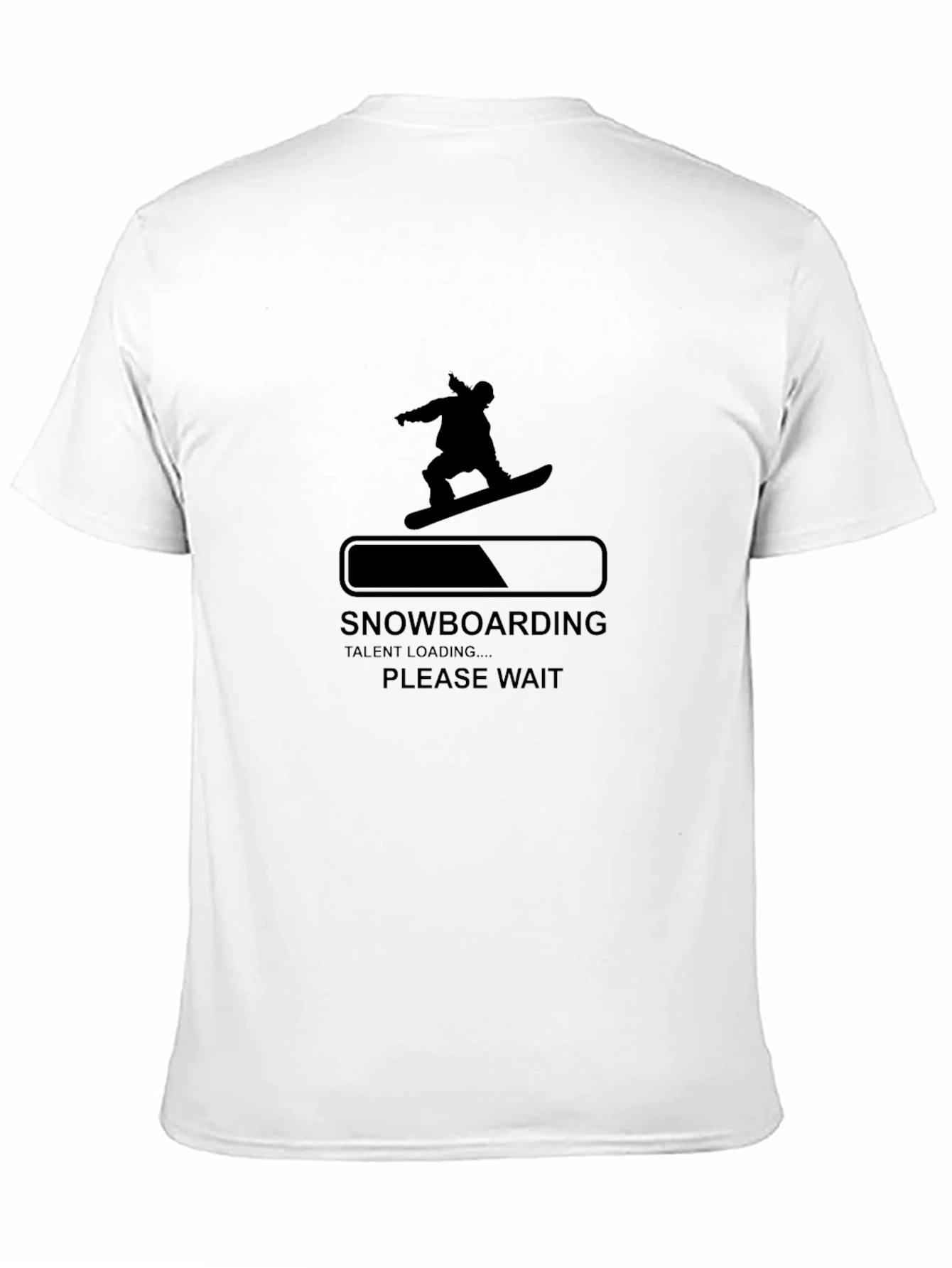 Snowboarding Talent Loading Mens Black T-Shirt