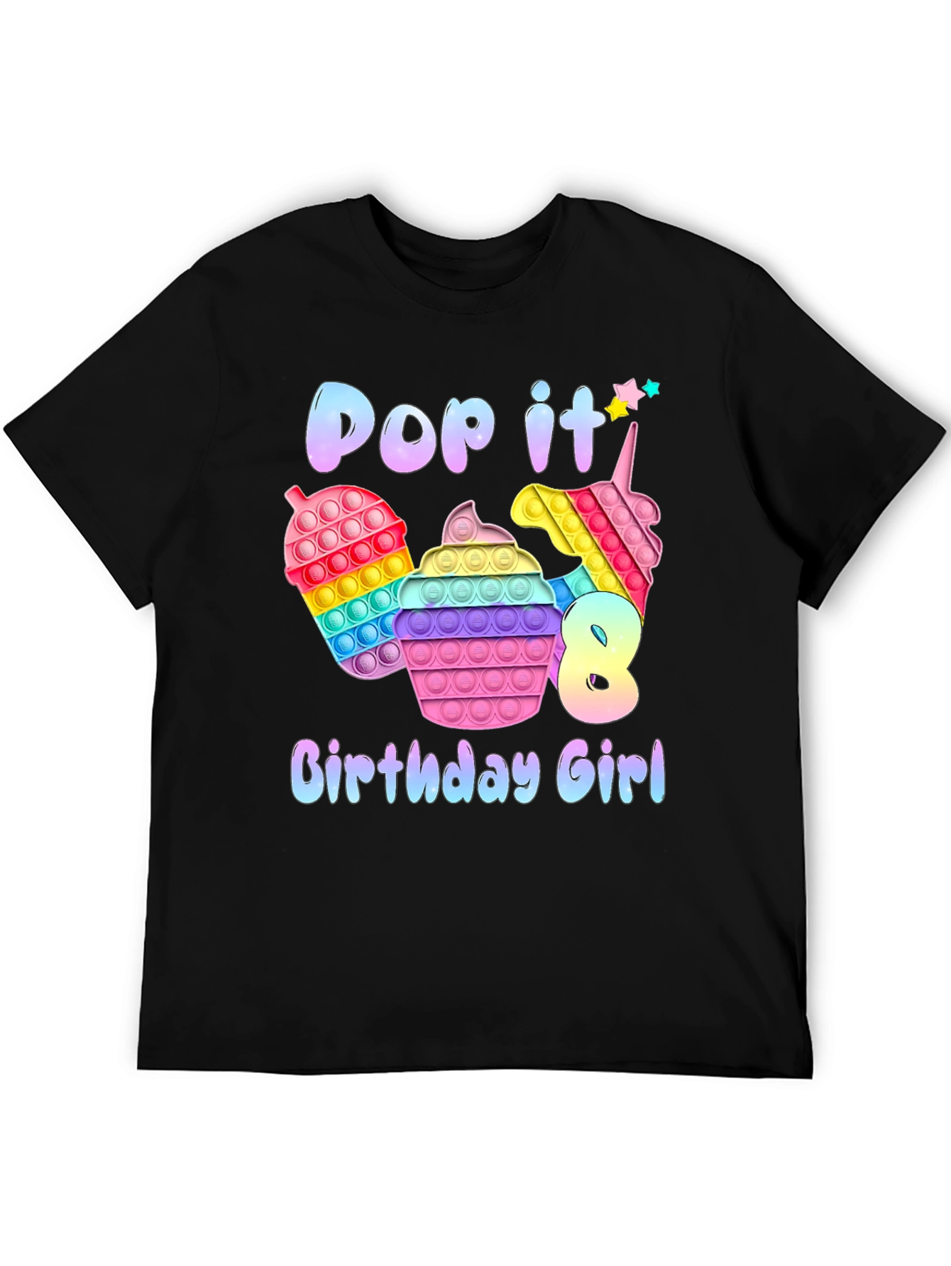 Pop It Birthday Girl T-Shirt