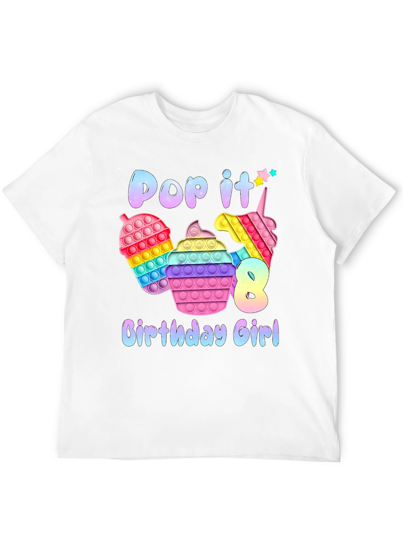Pop It Birthday Girl T-Shirt