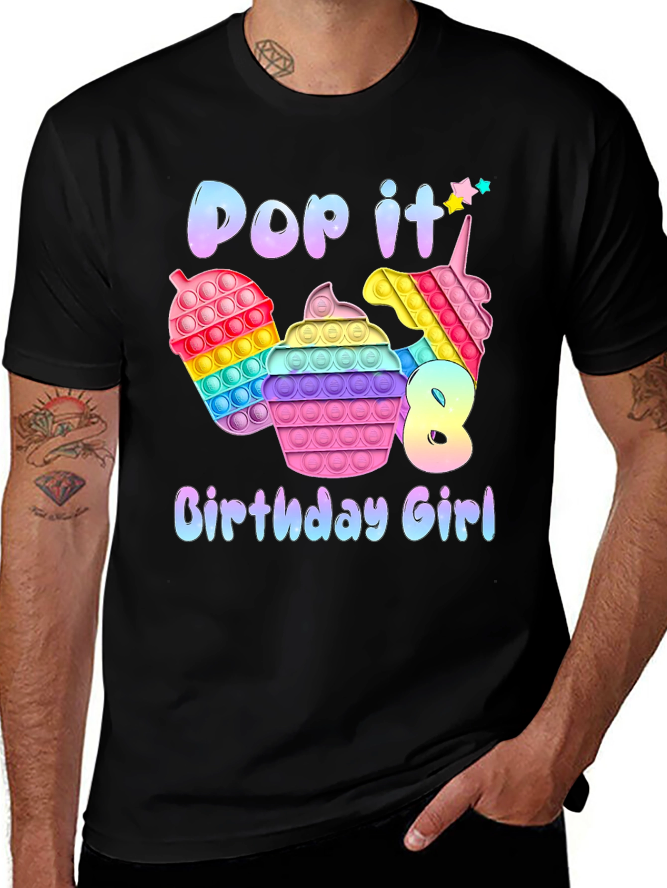 Pop It Birthday Girl T-Shirt