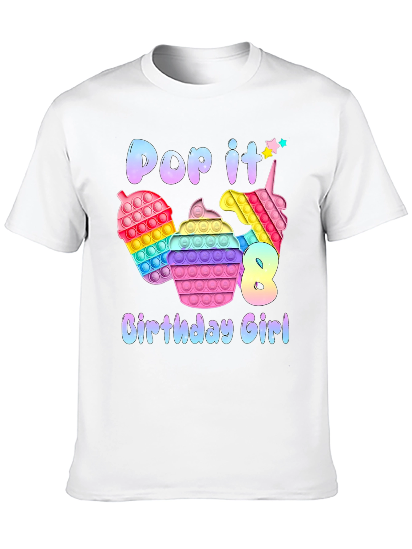 Pop It Birthday Girl T-Shirt