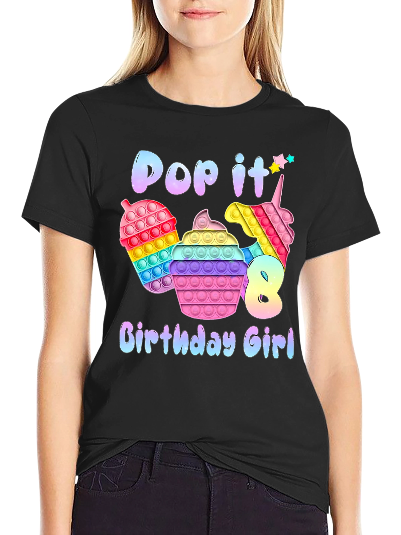 Pop It Birthday Girl T-Shirt