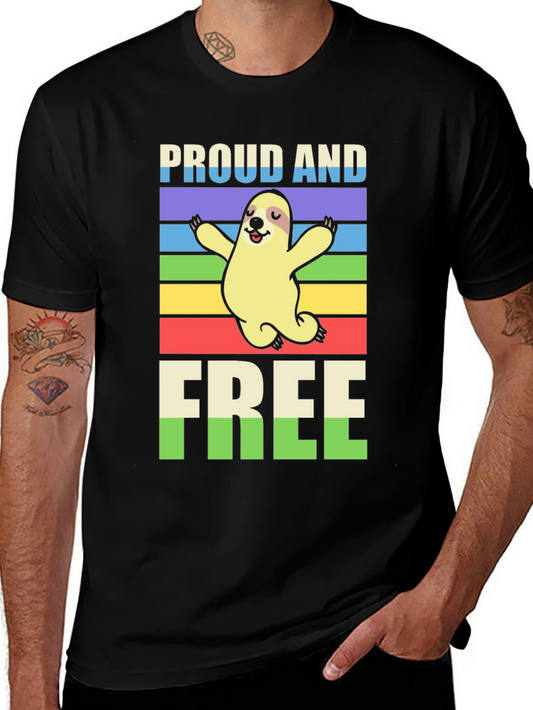 Proud & Free Sloth Graphic Tee