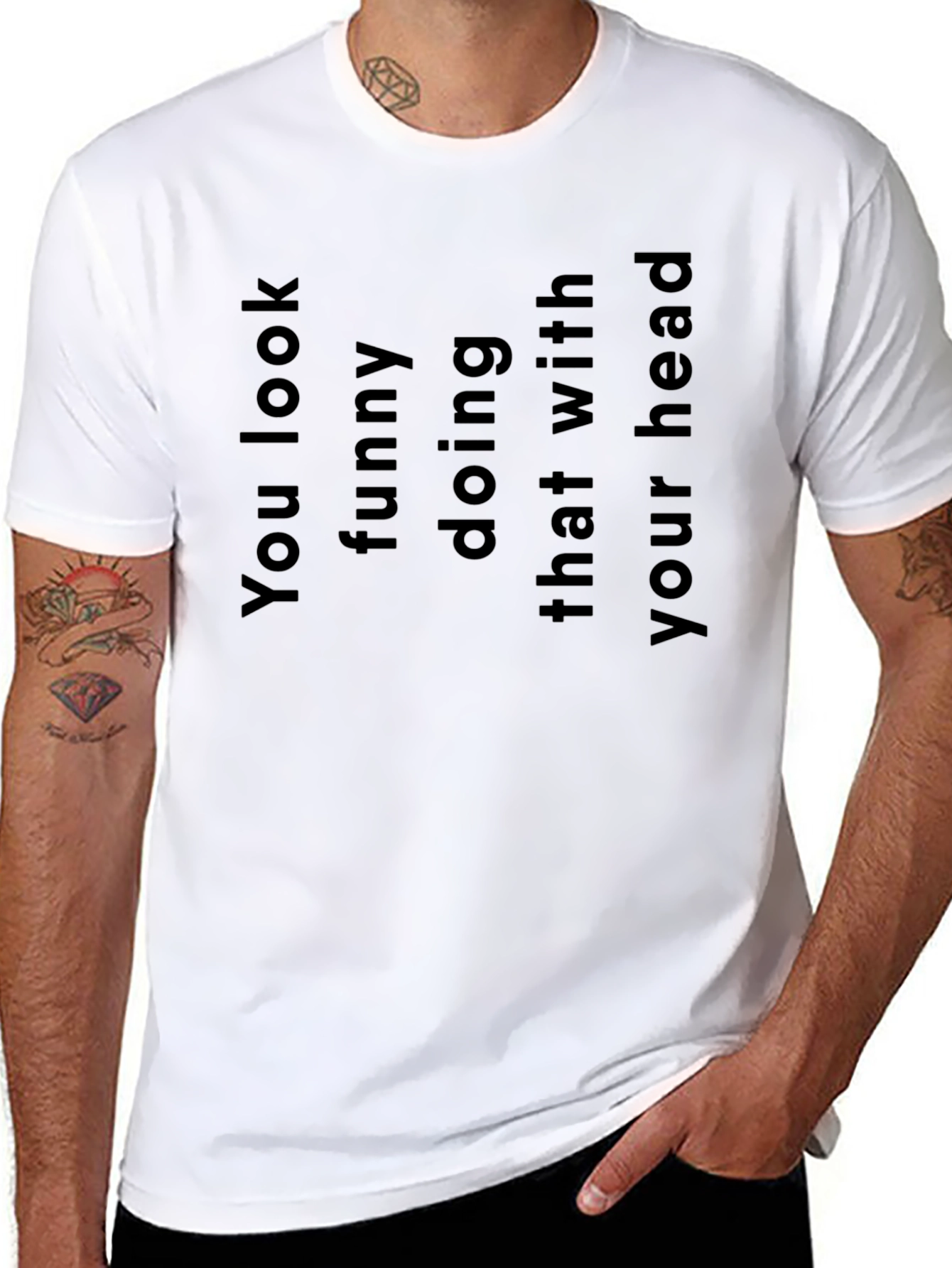 Funny Head T-Shirt | Graphic Novelty Tee