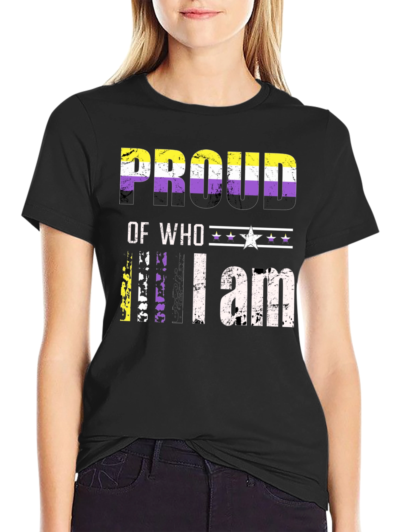 Proud of Who I am Nonbinary T-Shirt