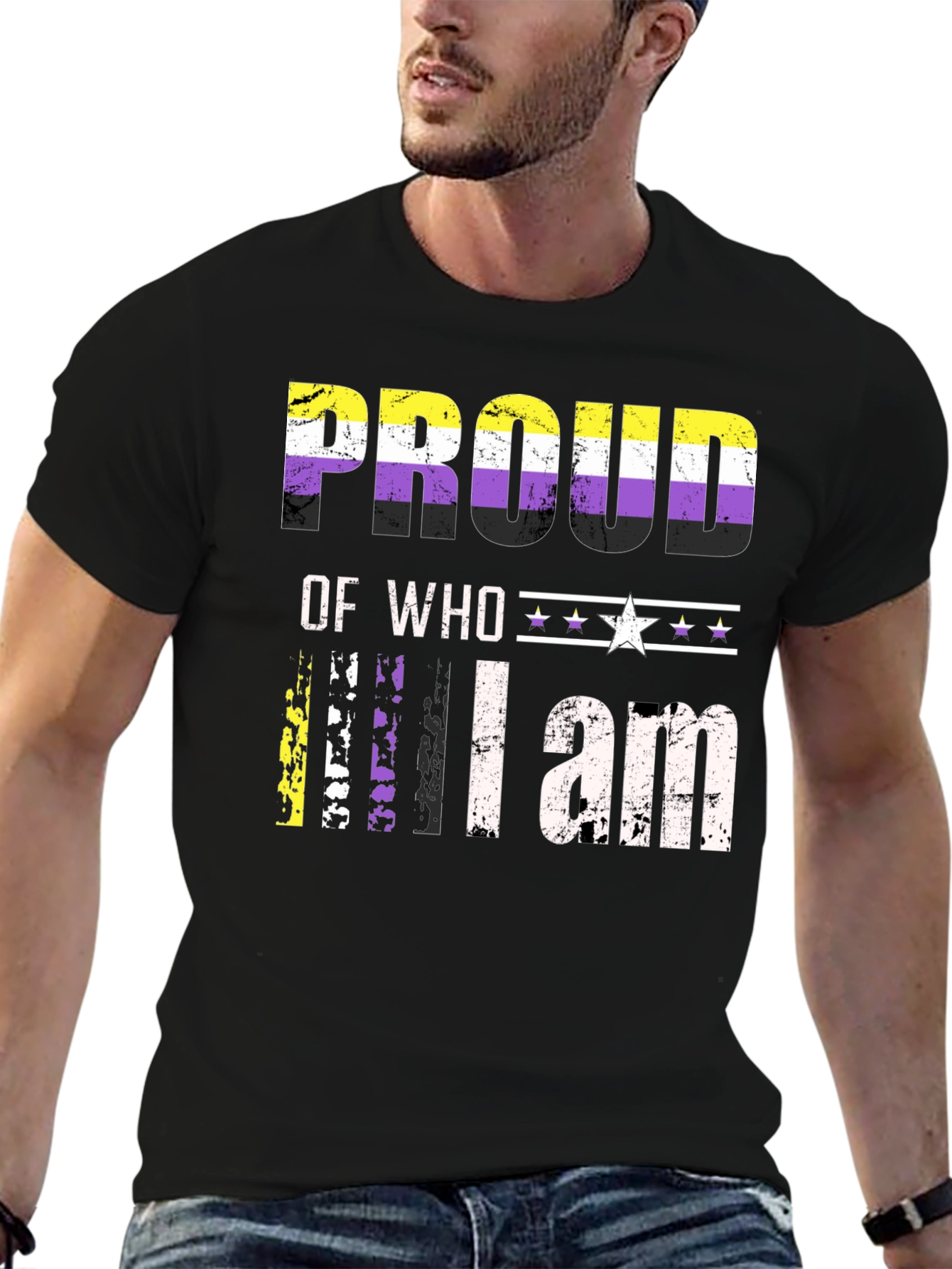 Proud of Who I am Nonbinary T-Shirt