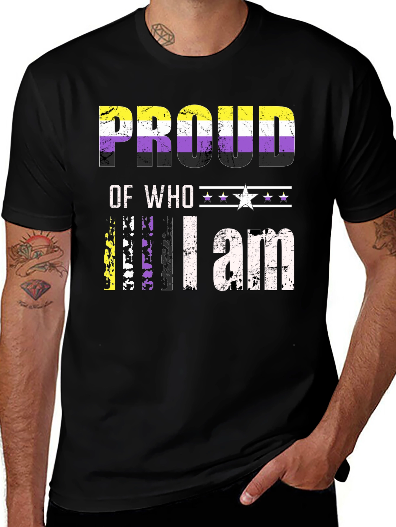 Proud of Who I am Nonbinary T-Shirt