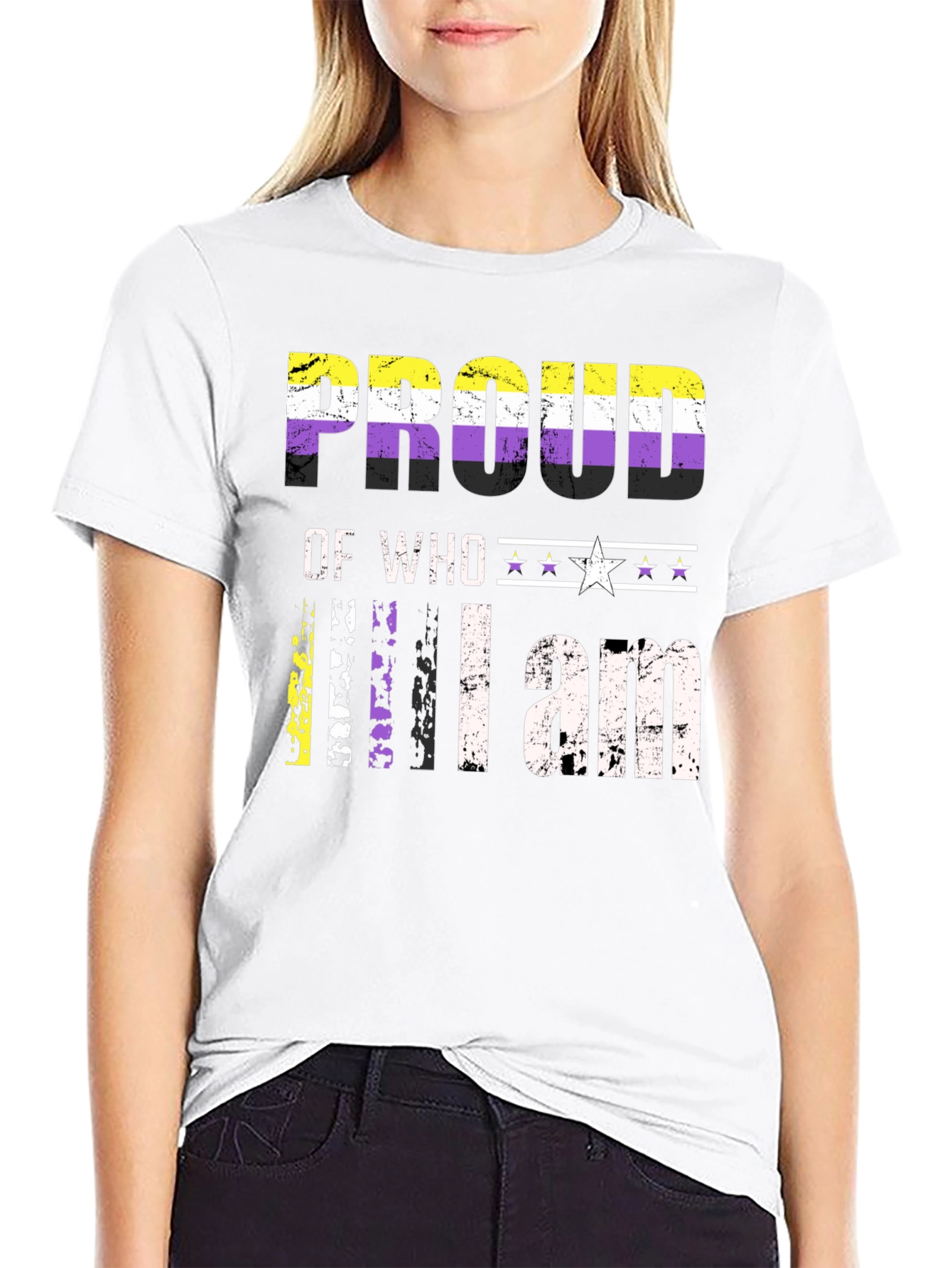 Proud of Who I am Nonbinary T-Shirt