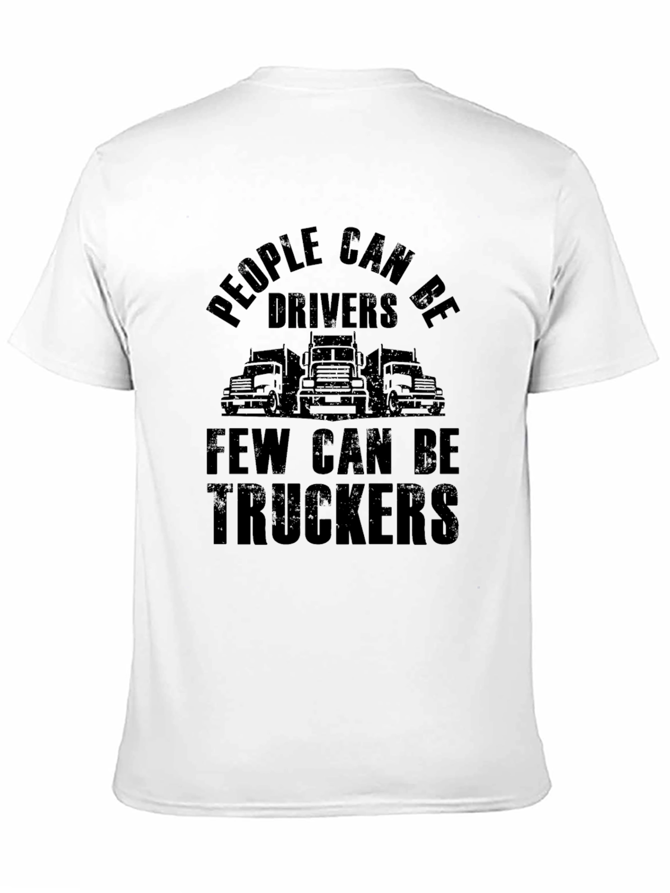 People Can Be Drivers Trucker Graphic Tee - Black