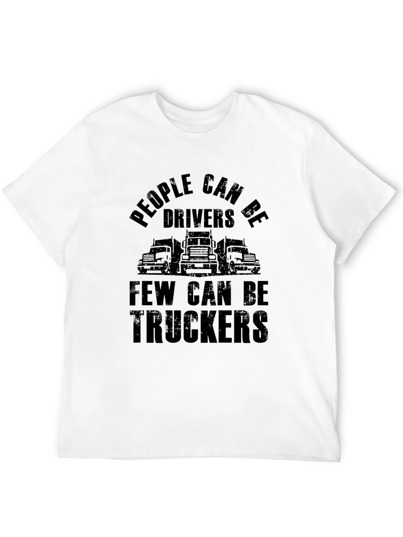 People Can Be Drivers Trucker Graphic Tee - Black