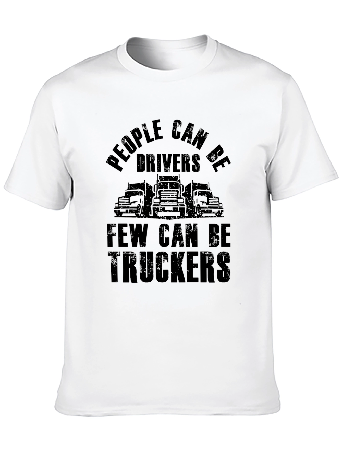 People Can Be Drivers Trucker Graphic Tee - Black