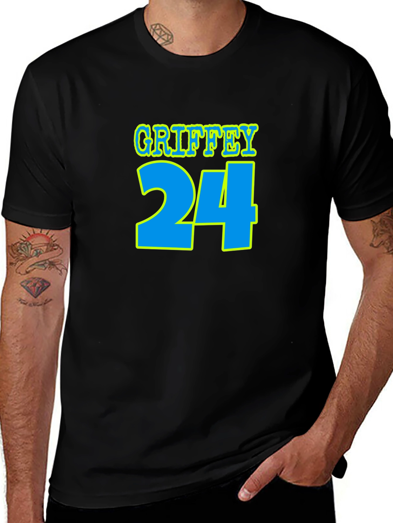 Griffey 24 Graphic Tee - Black