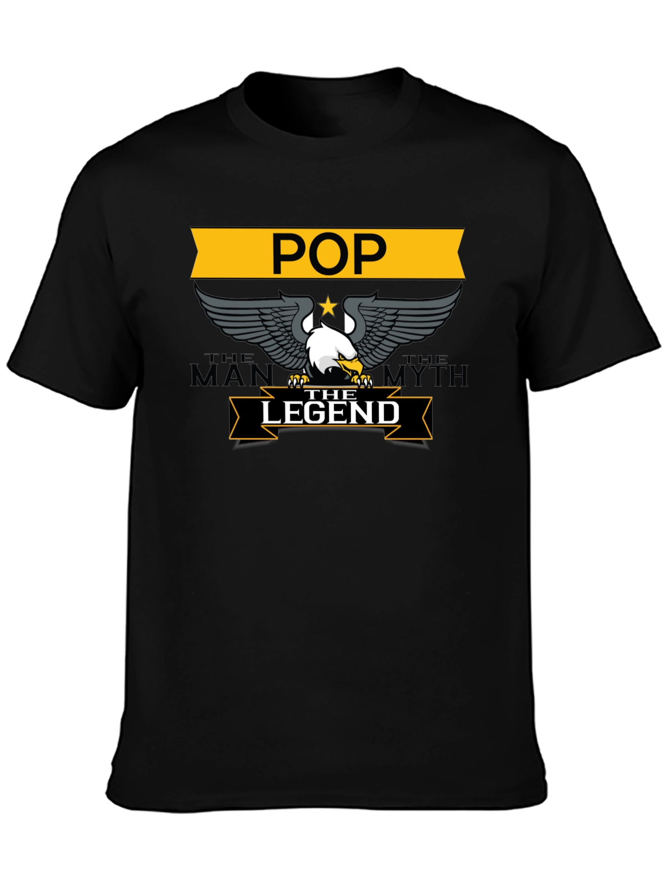 POP The Man The Myth The Legend Black T-Shirt