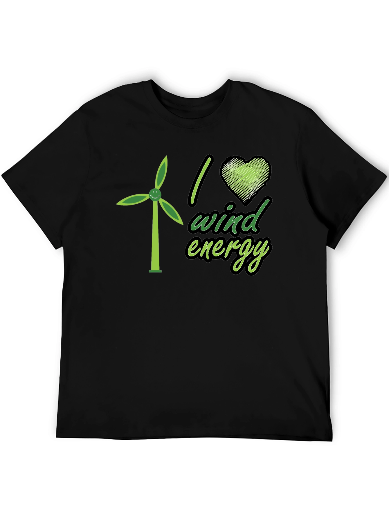 I Heart Wind Energy T-Shirt - Eco Friendly Design