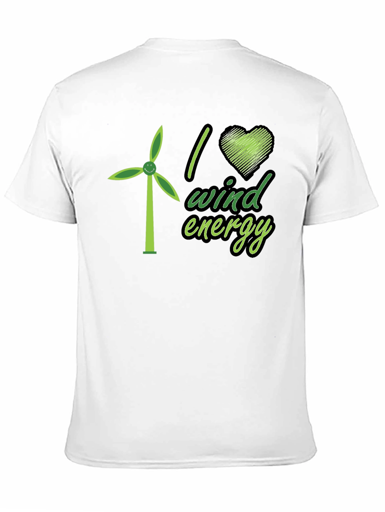 I Heart Wind Energy T-Shirt - Eco Friendly Design