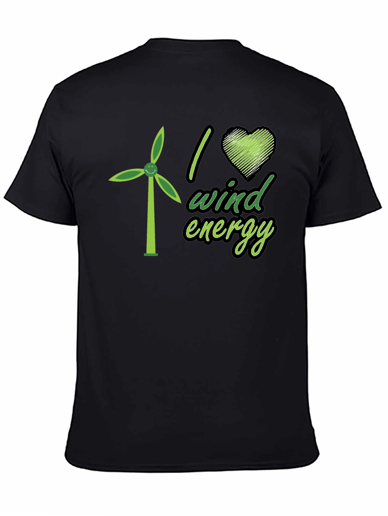 I Heart Wind Energy T-Shirt - Eco Friendly Design