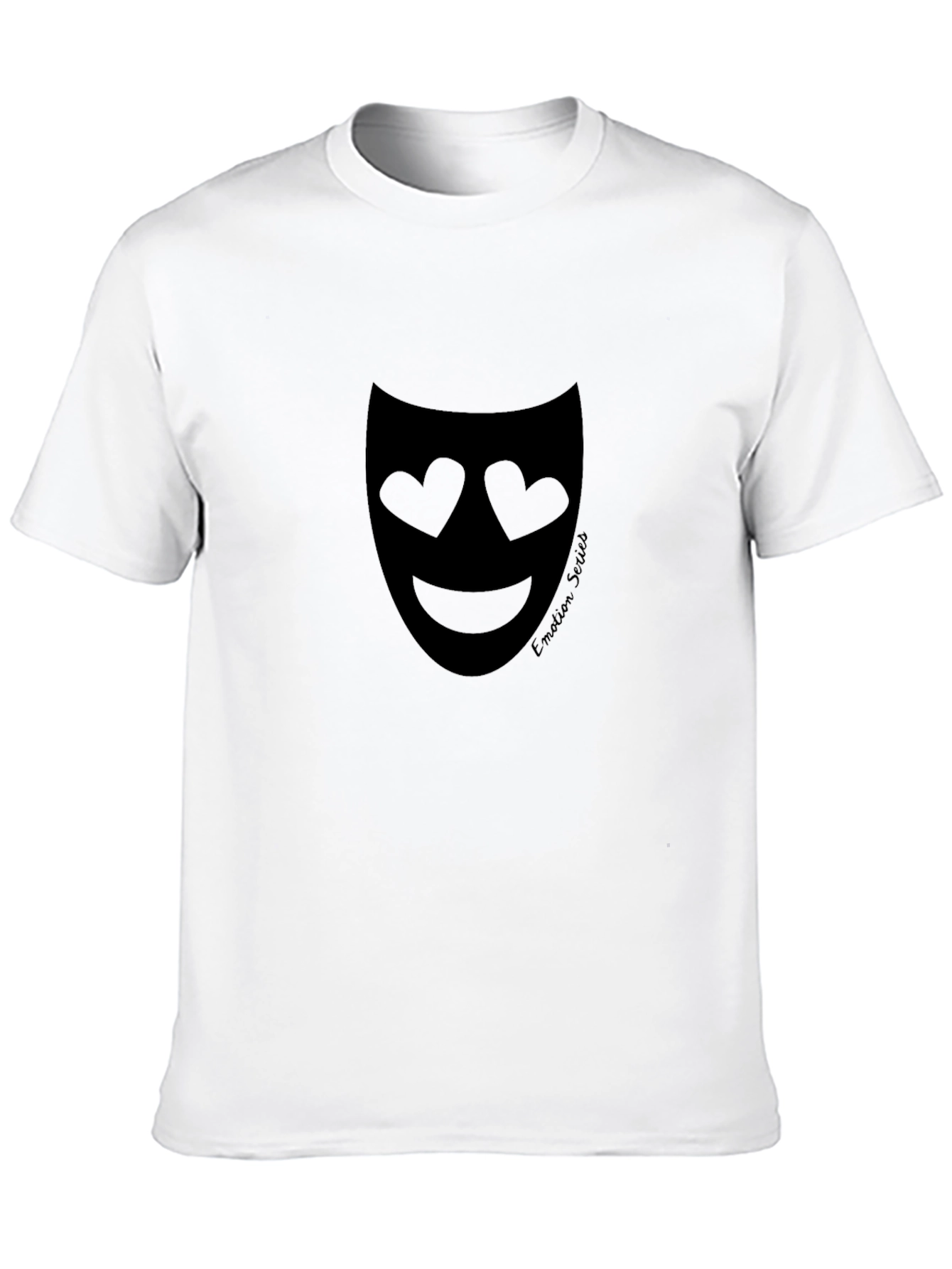 Emotion Series Graphic Tee - Heart Eyes Mask