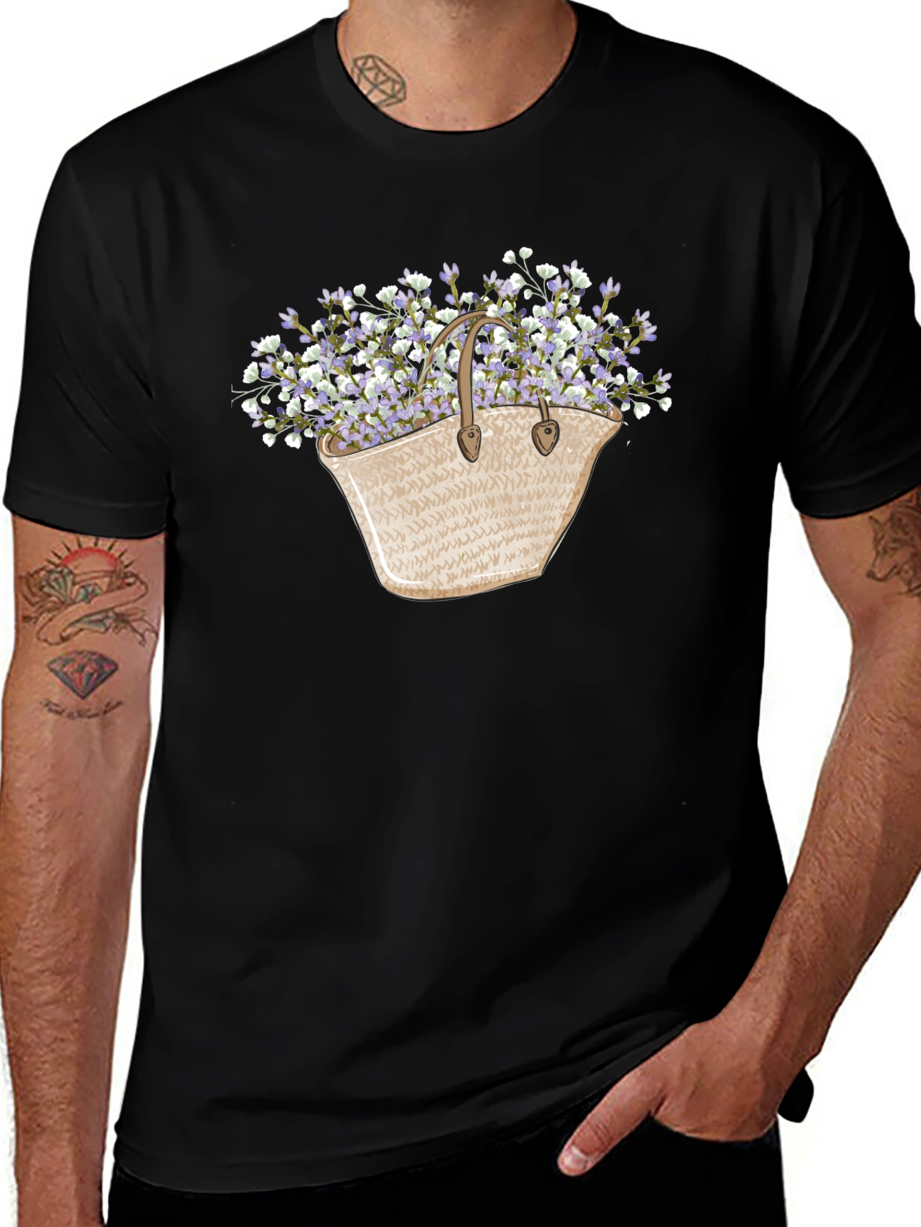 Floral Basket T-Shirt