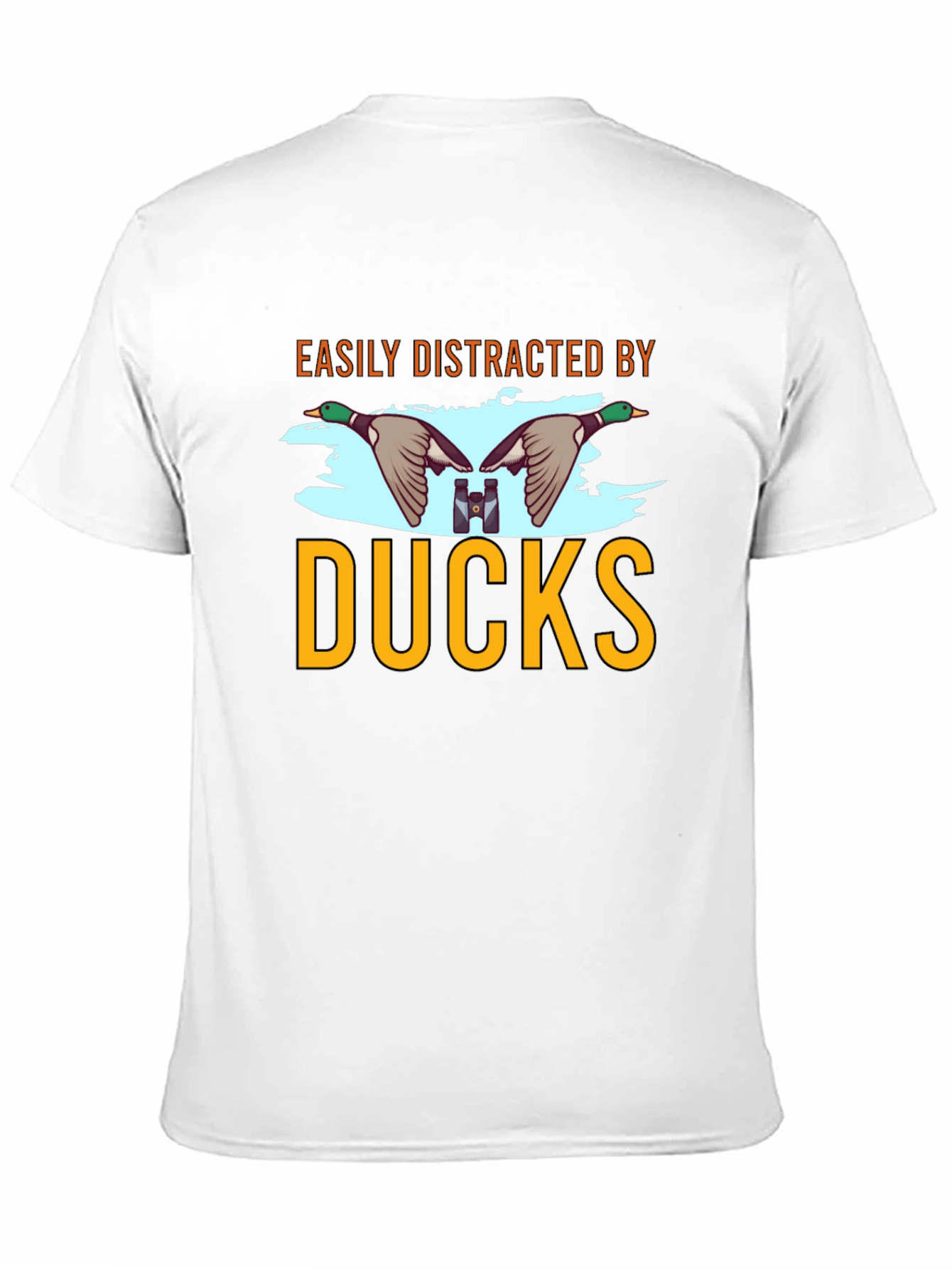 Easily Distracted by Ducks Mens Black T-Shirt