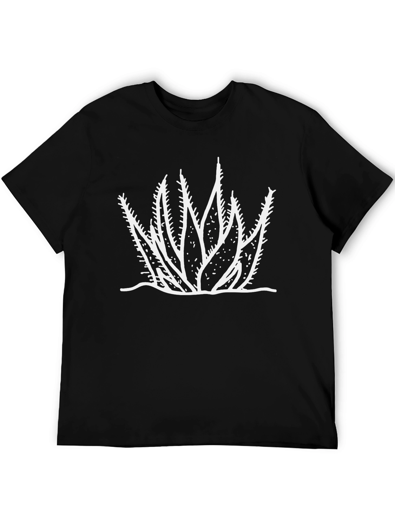 Cactus Graphic Tee - Black Cotton Comfort
