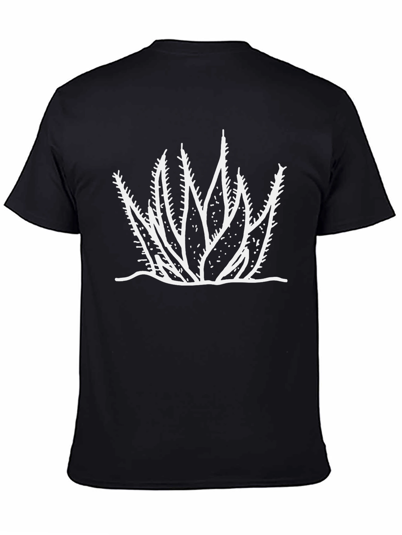 Cactus Graphic Tee - Black Cotton Comfort