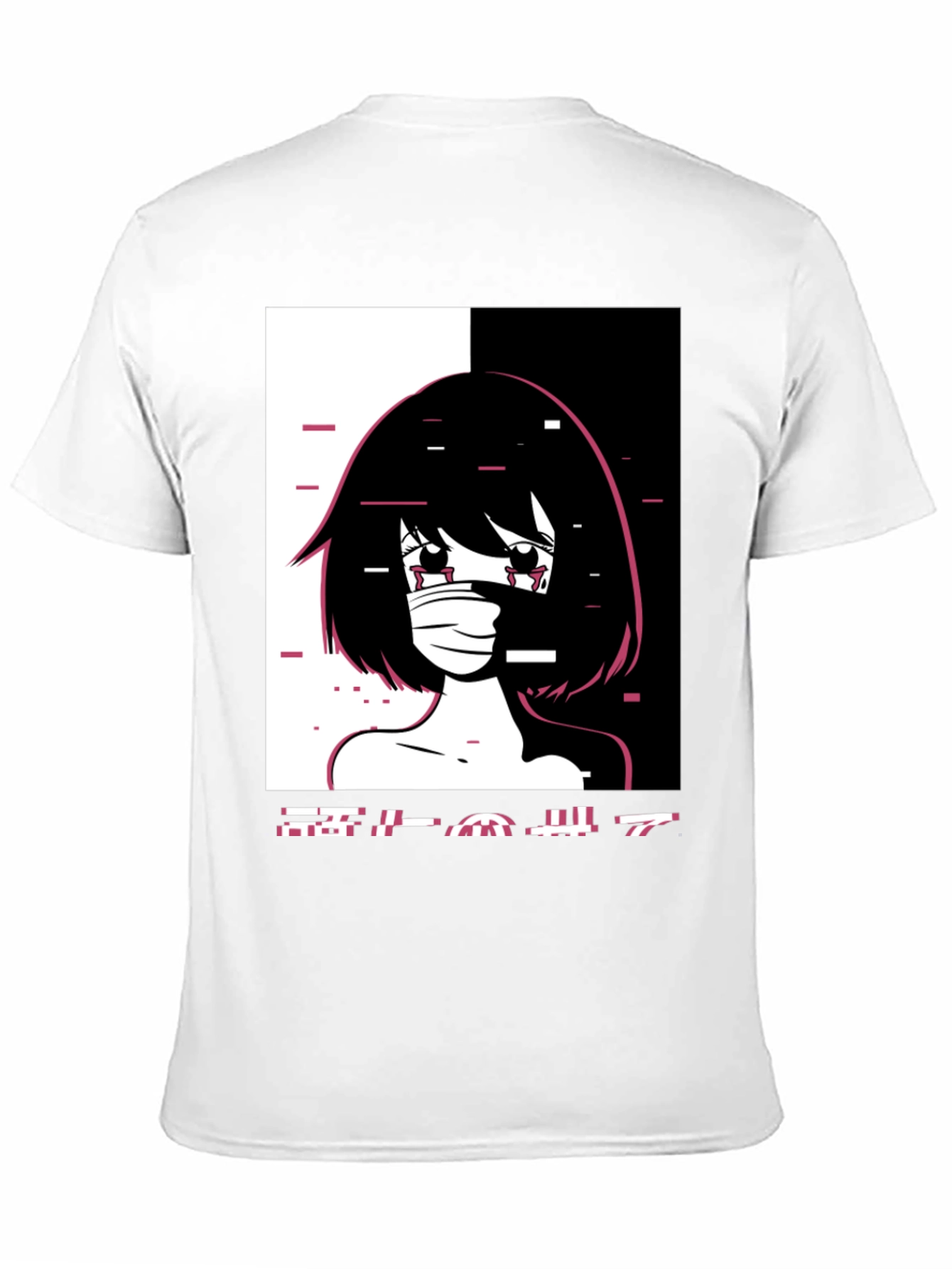 Anime Girl Graphic Black T-Shirt