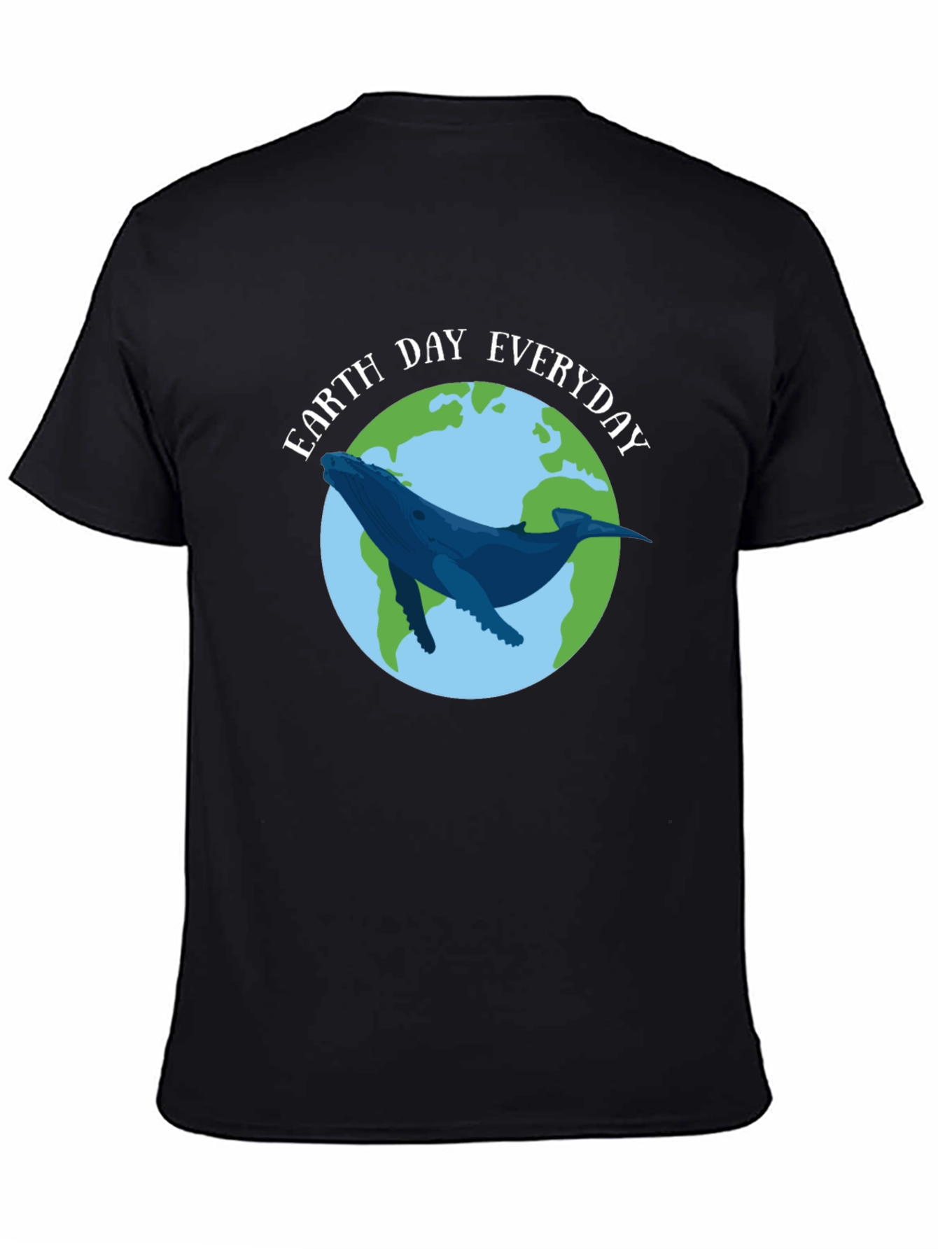 Earth Day Everyday Whale Graphic T-Shirt