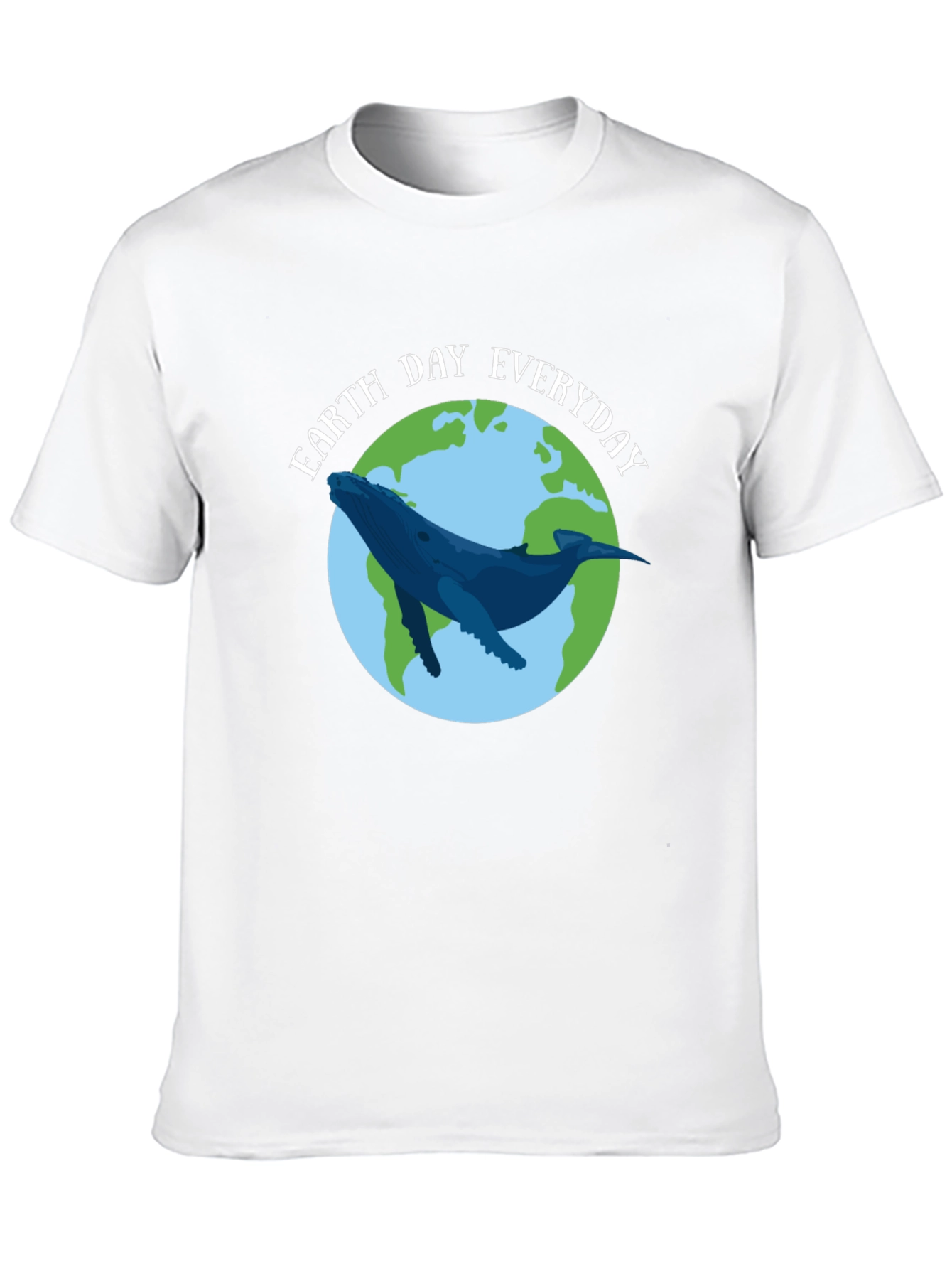 Earth Day Everyday Whale Graphic T-Shirt