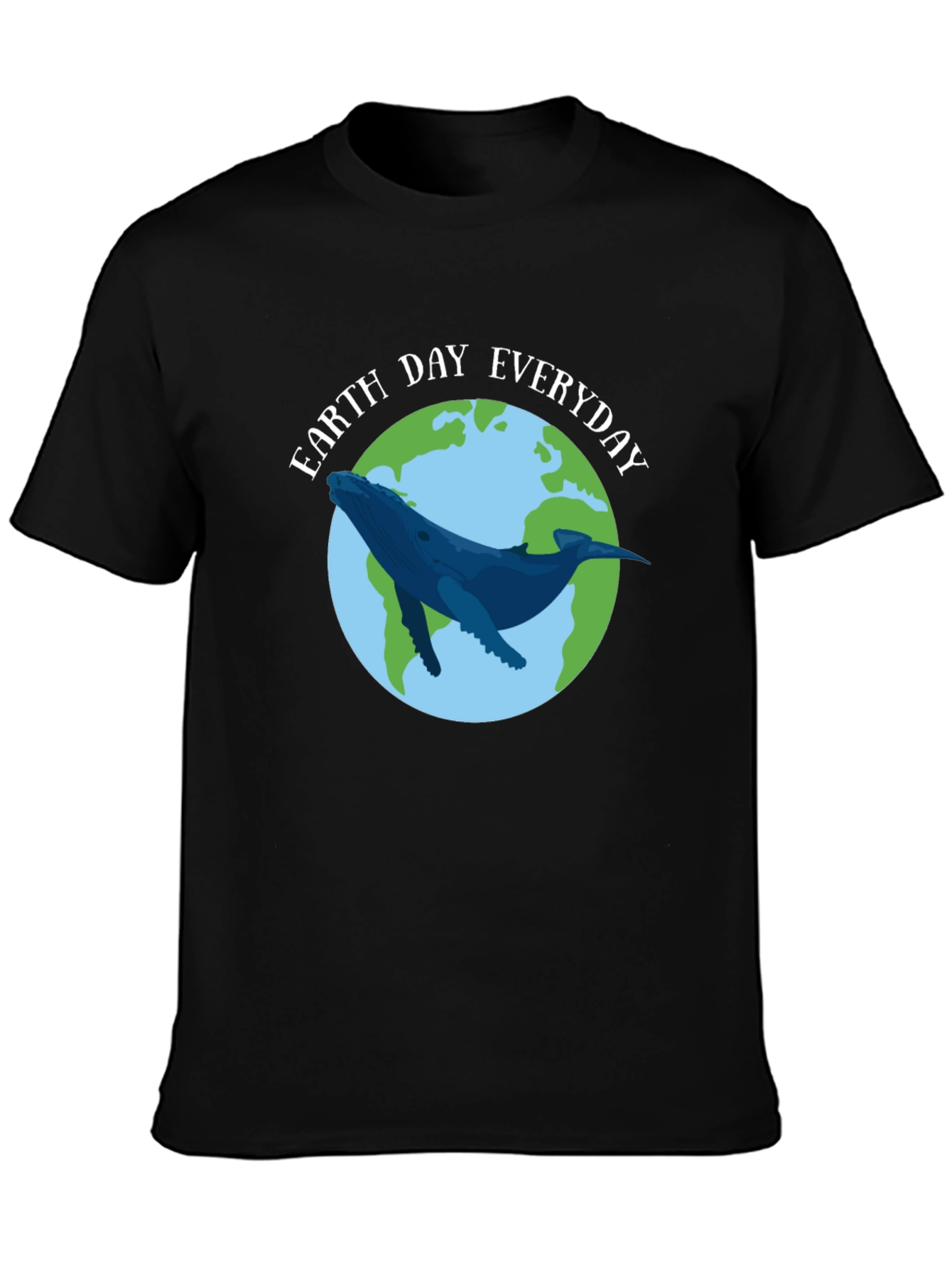 Earth Day Everyday Whale Graphic T-Shirt