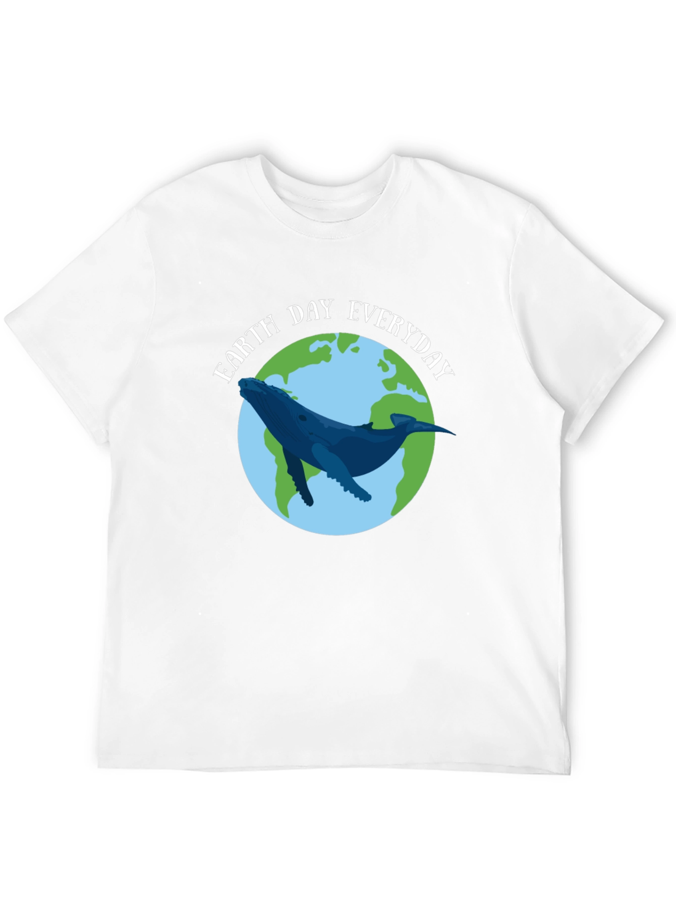 Earth Day Everyday Whale Graphic T-Shirt