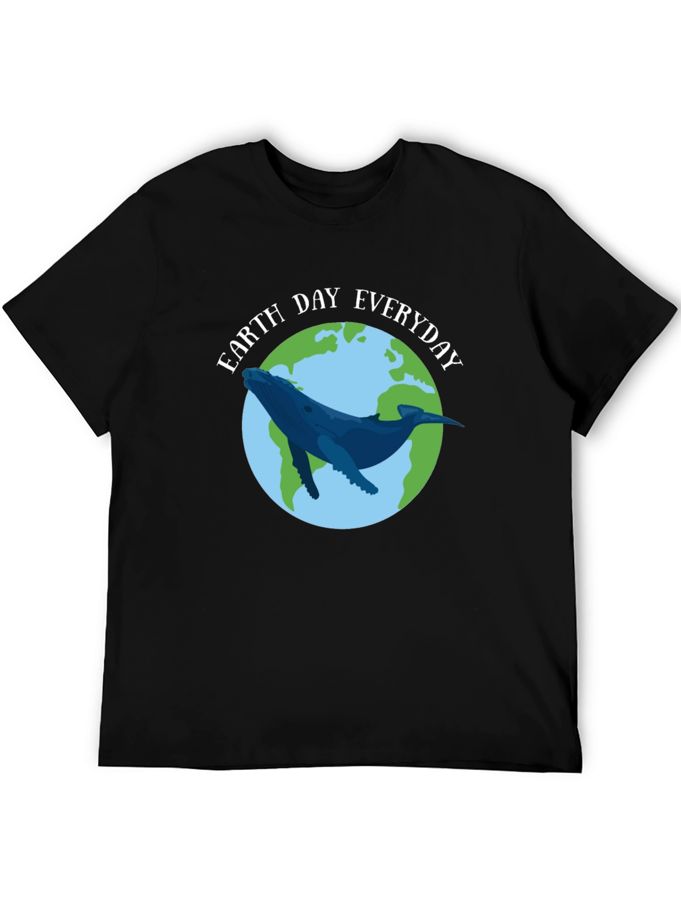 Earth Day Everyday Whale Graphic T-Shirt