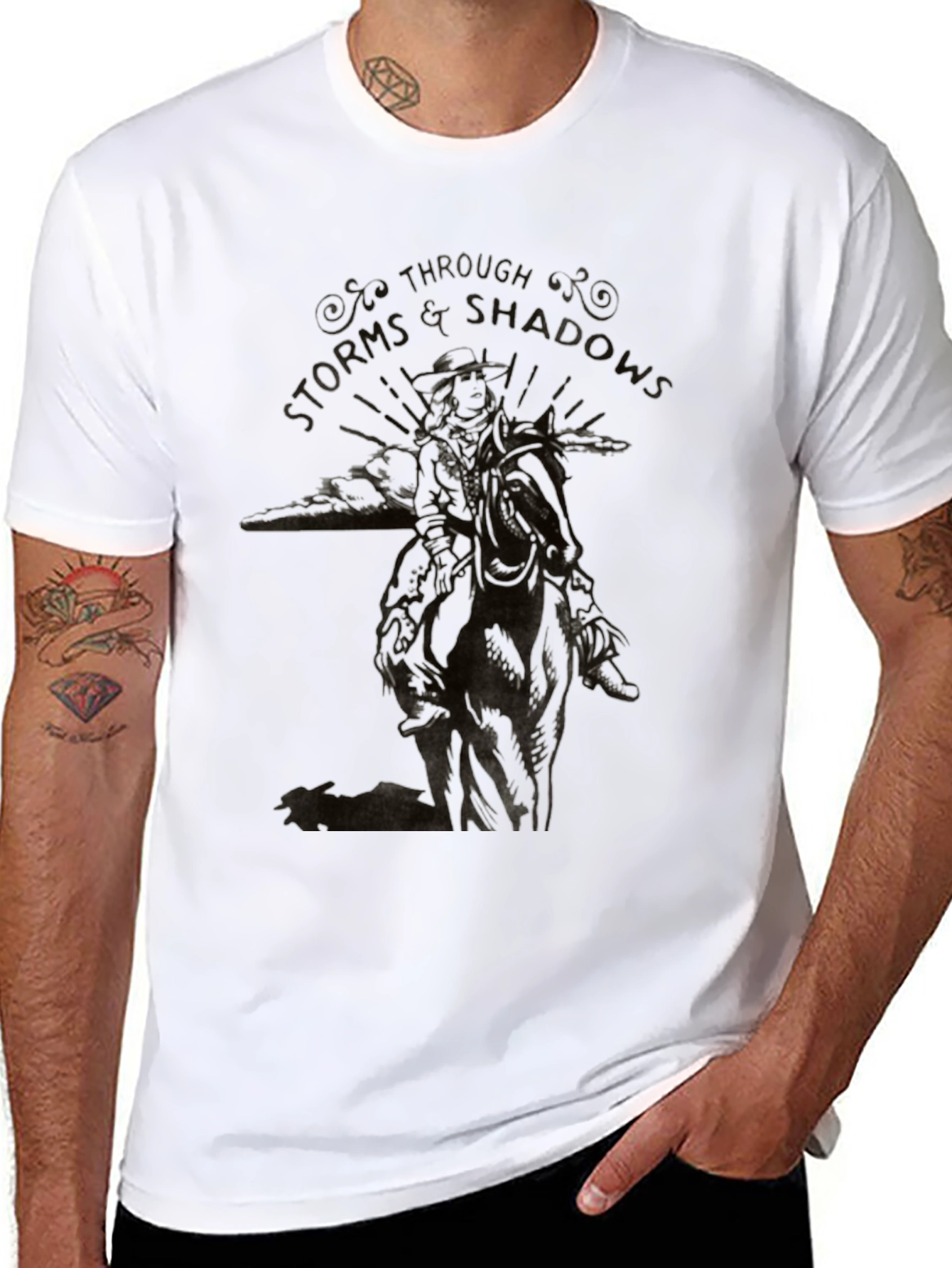 Storms & Shadows Graphic Tee - Black