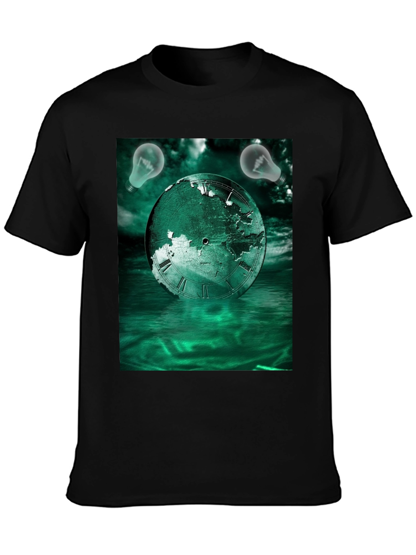Surreal Time Globe Graphic Tee