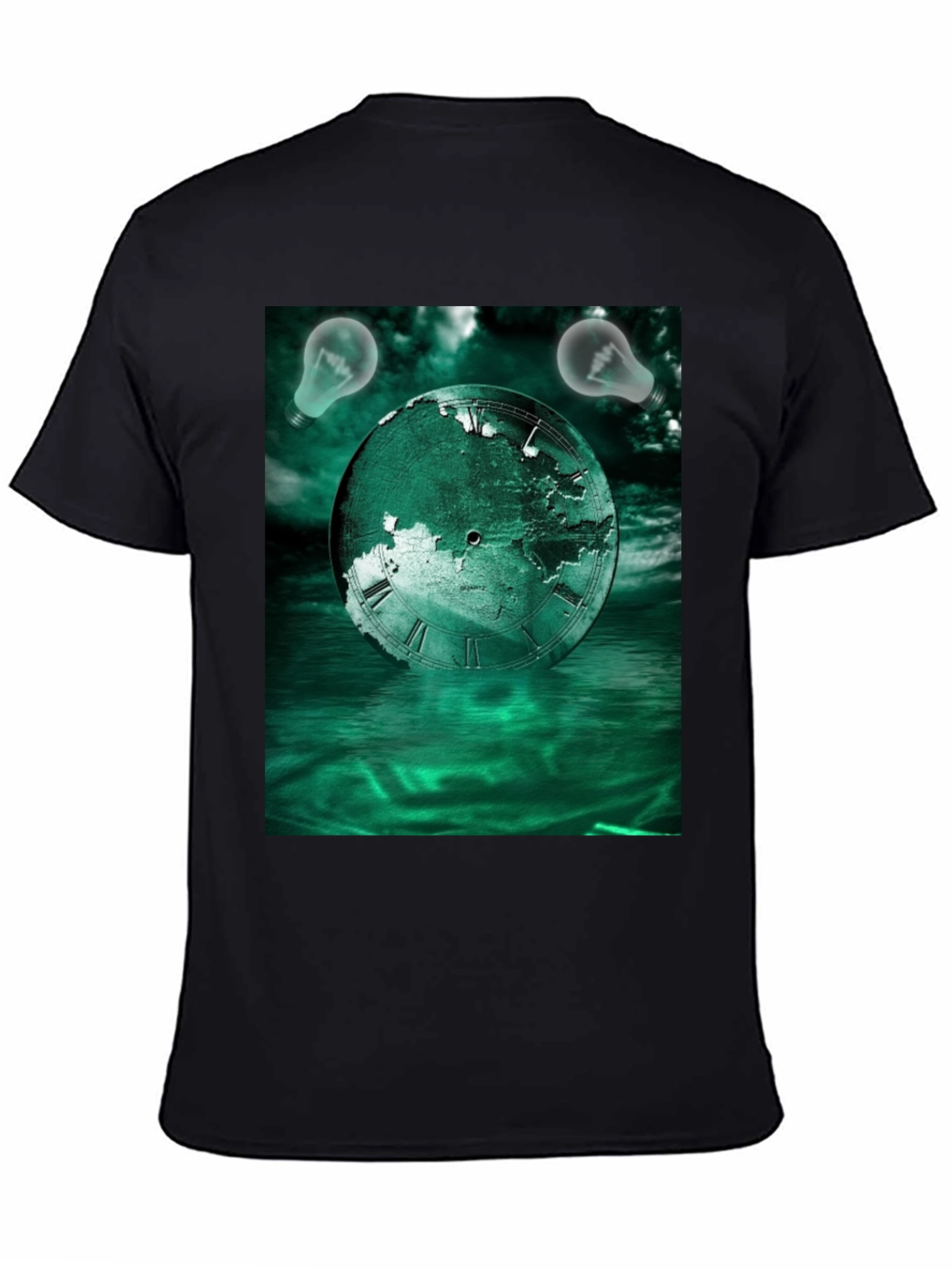 Surreal Time Globe Graphic Tee
