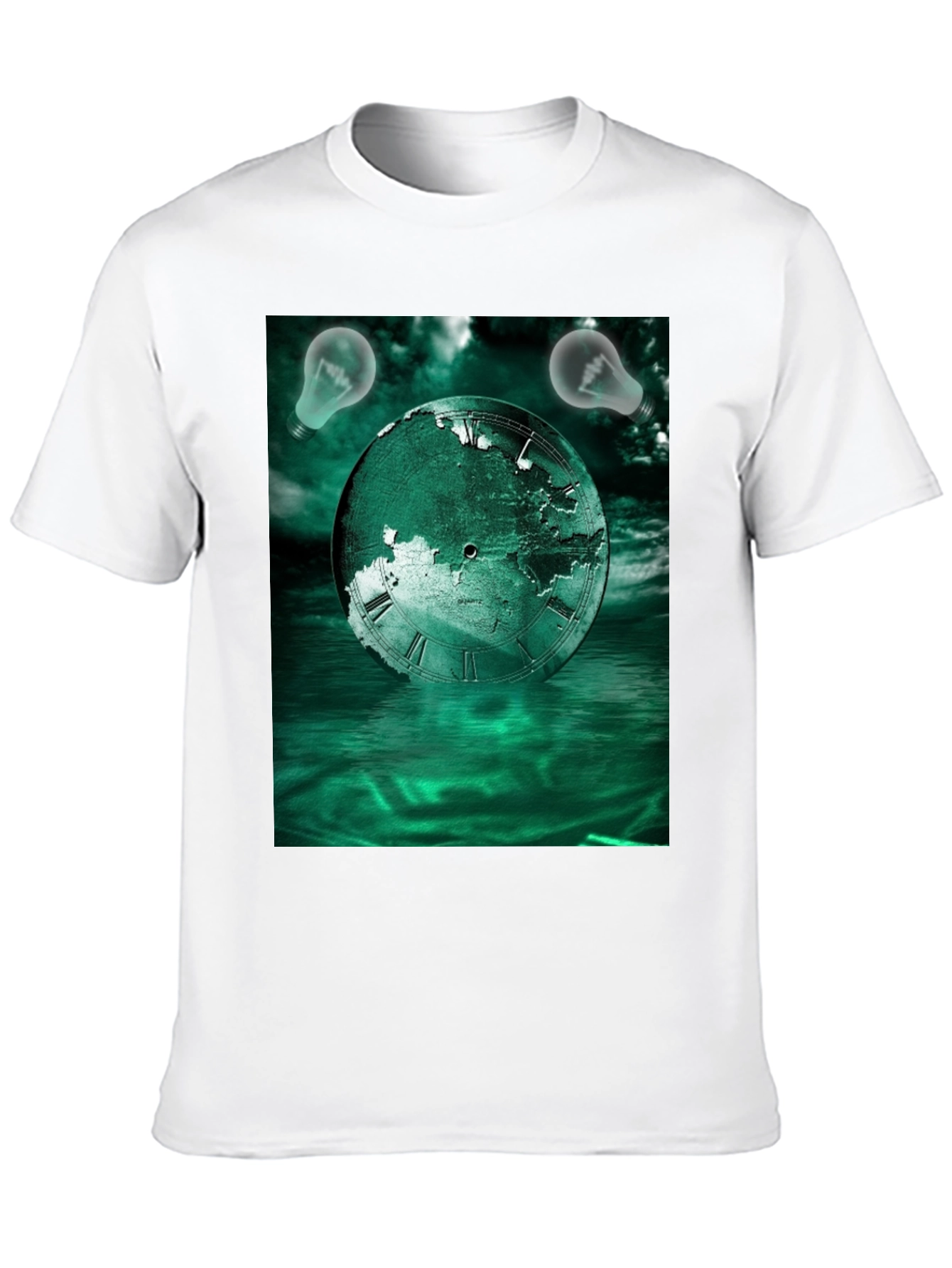 Surreal Time Globe Graphic Tee