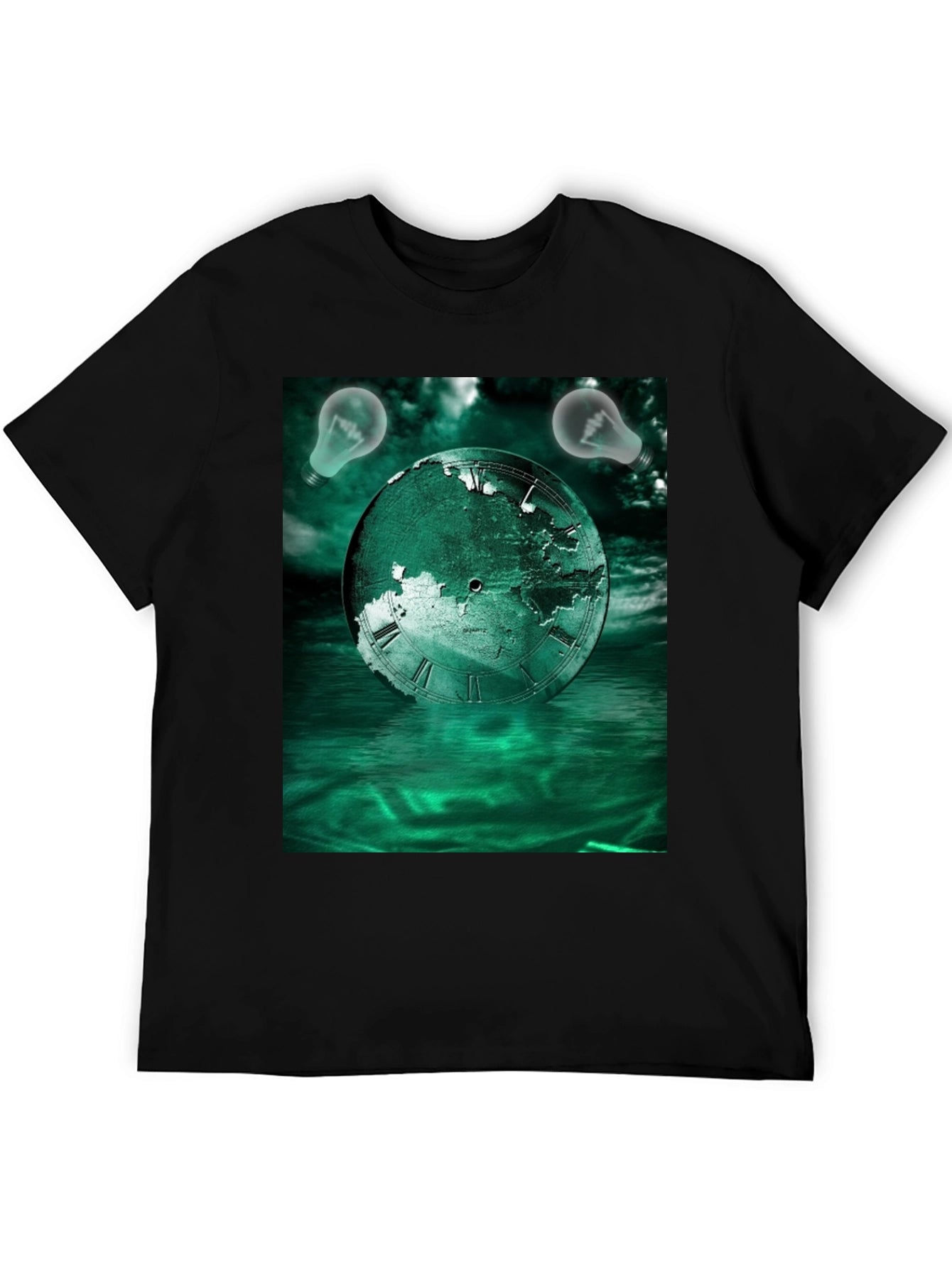 Surreal Time Globe Graphic Tee