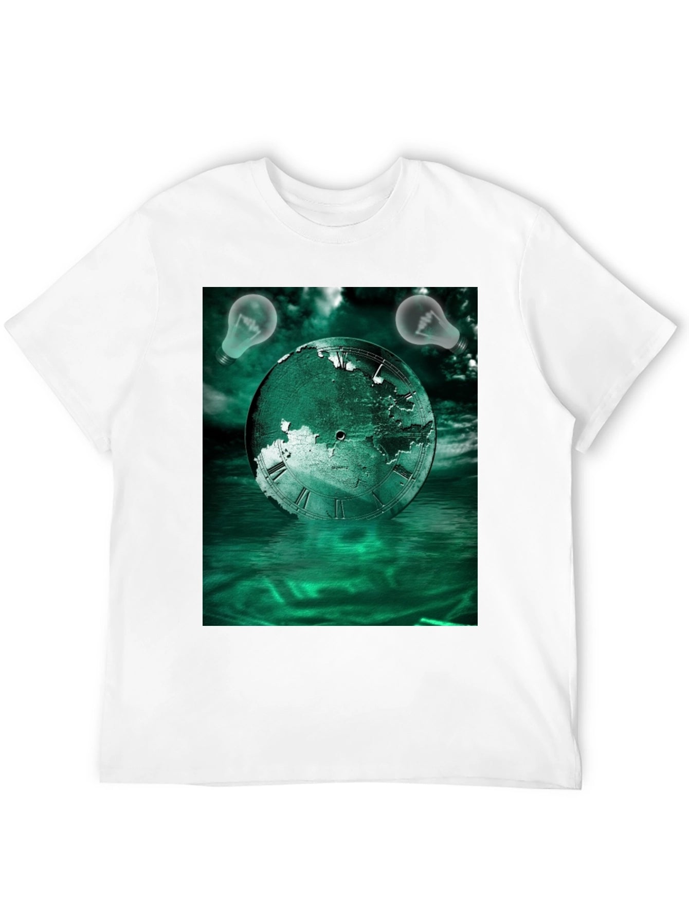 Surreal Time Globe Graphic Tee