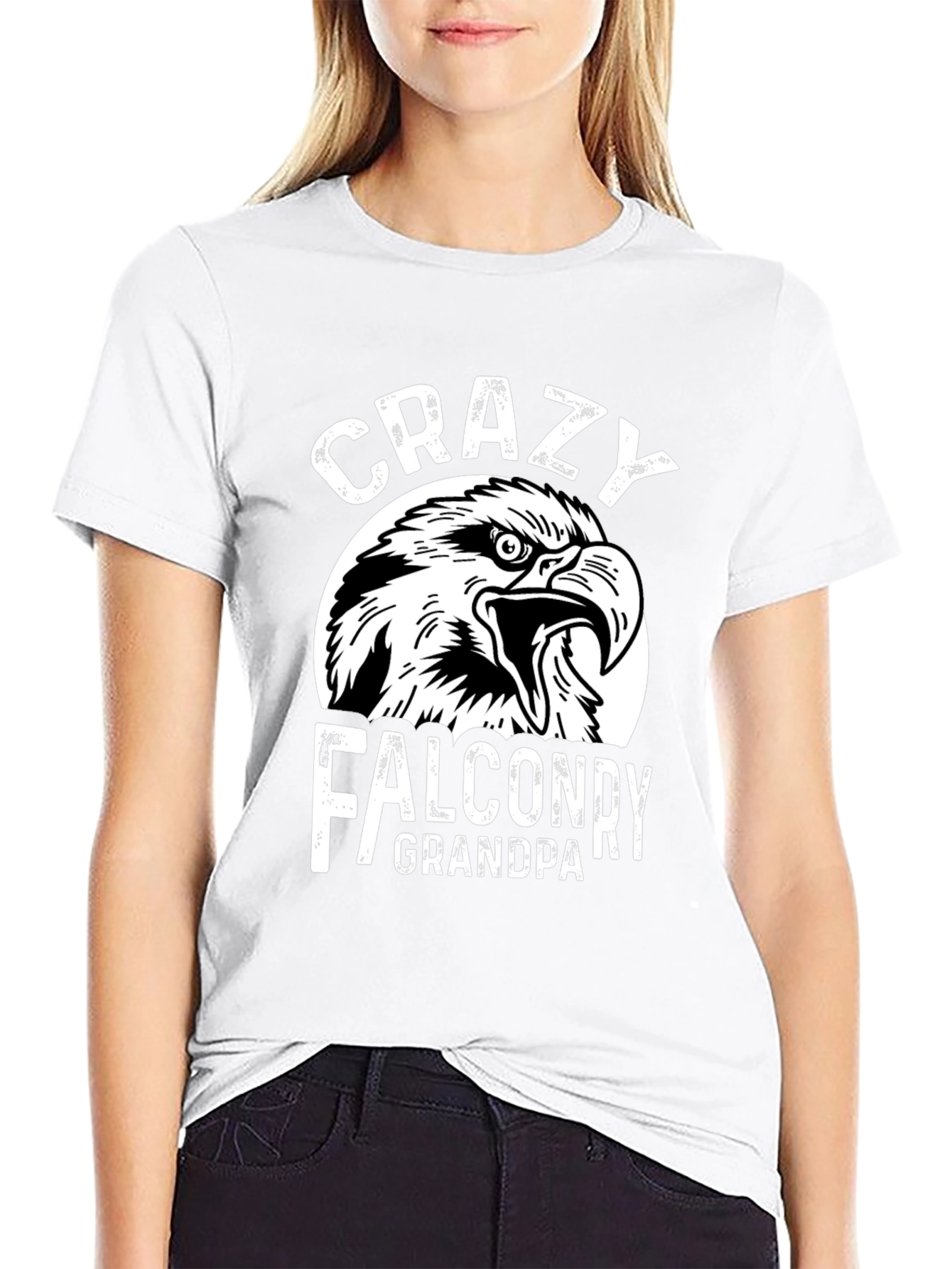 Crazy Falconry Grandpa T-Shirt