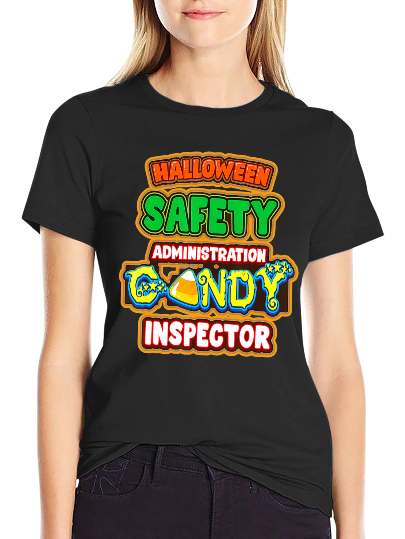 Halloween Candy Inspector T-Shirt Safety Administration Tee