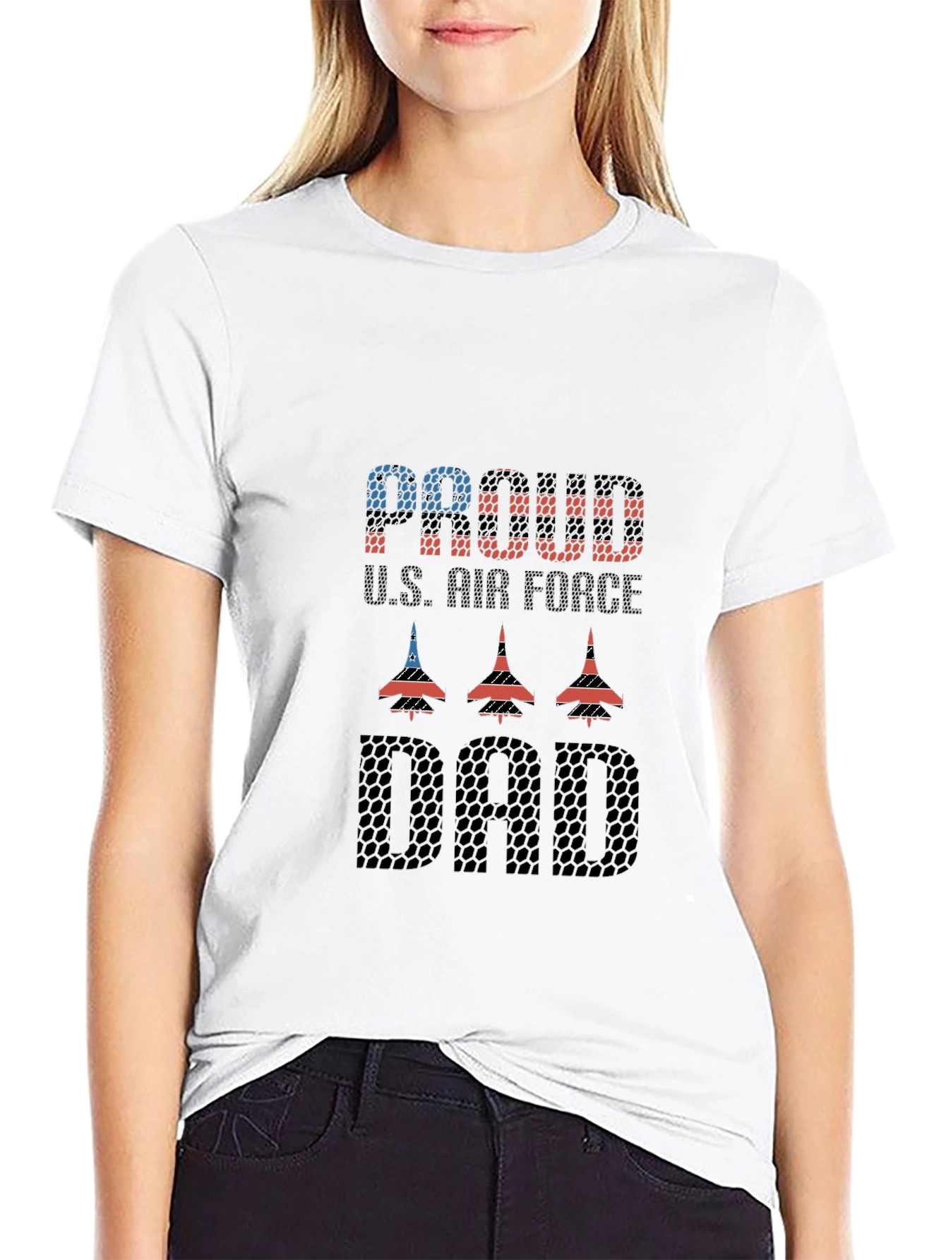 Proud US Air Force Dad Graphic T-Shirt