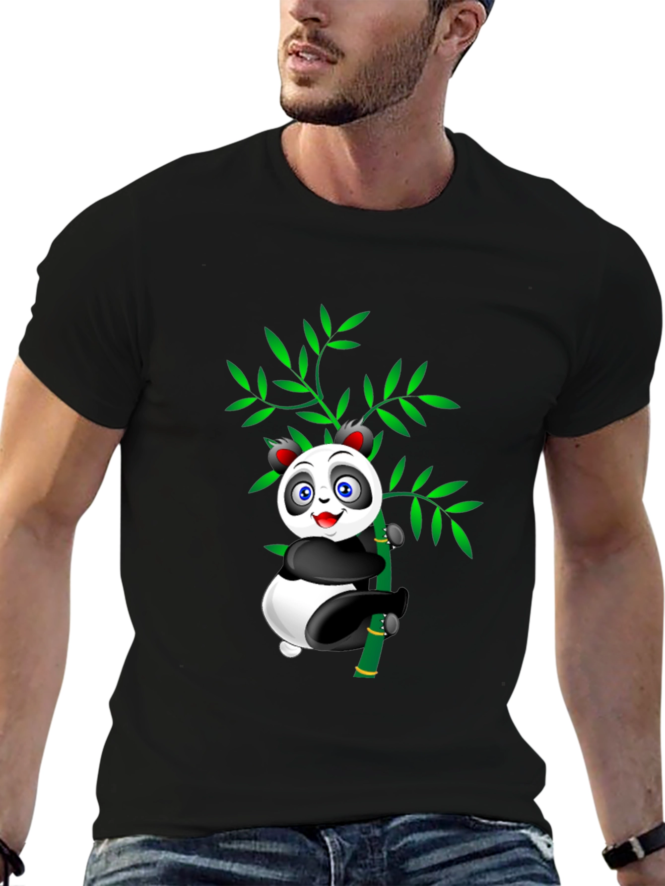 Cute Panda Bamboo T-Shirt