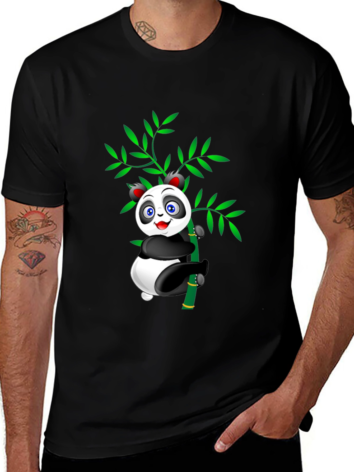 Cute Panda Bamboo T-Shirt