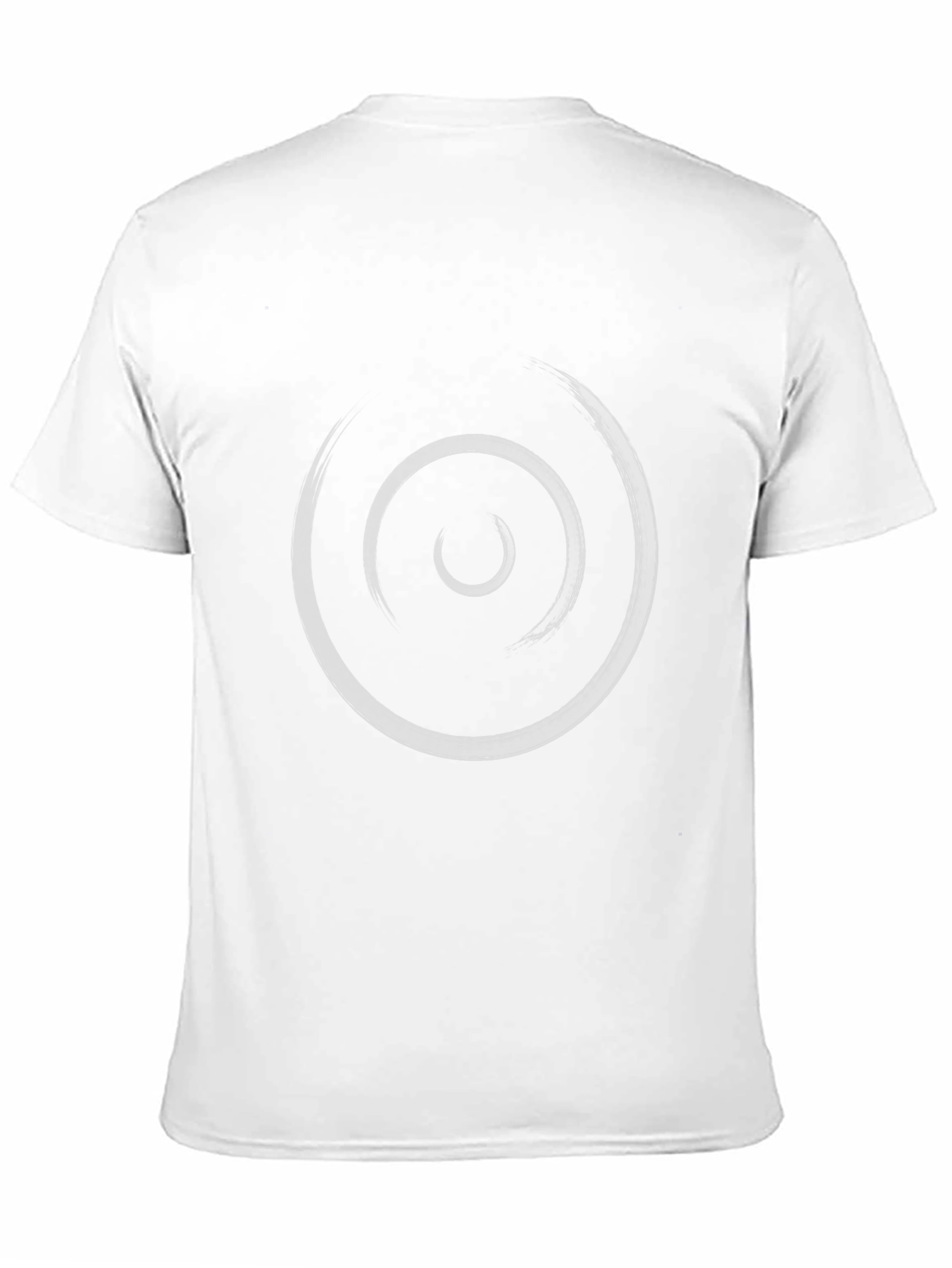 Spiral Brushstroke Graphic Tee - Modern Artistic Design