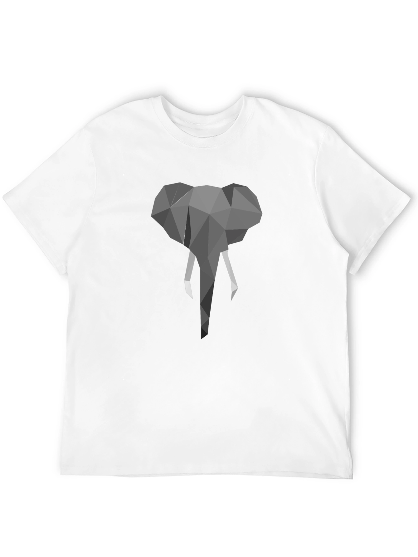 Geometric Elephant T-Shirt - Modern Graphic Tee