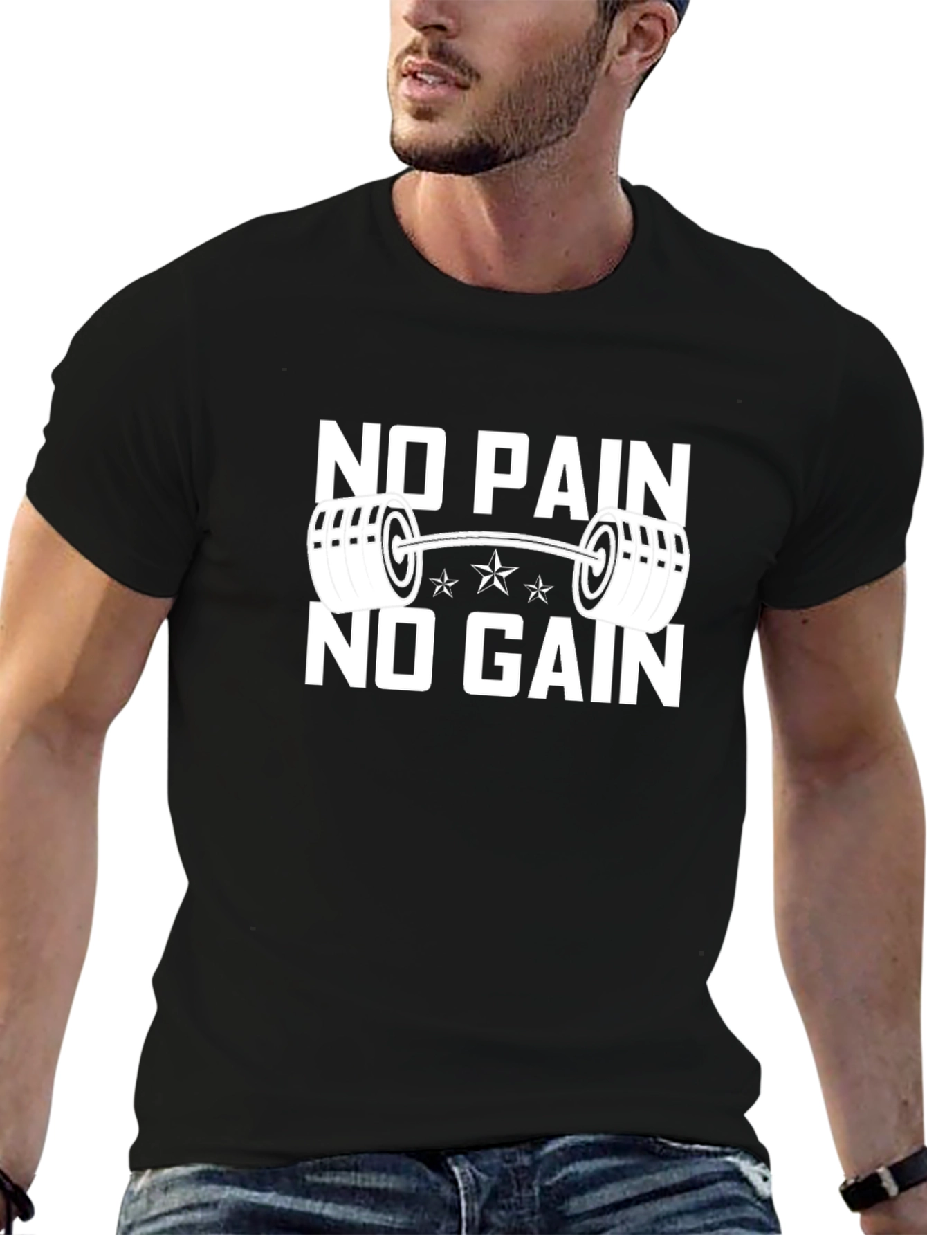 No Pain No Gain Gym T-Shirt - Fitness Motivation