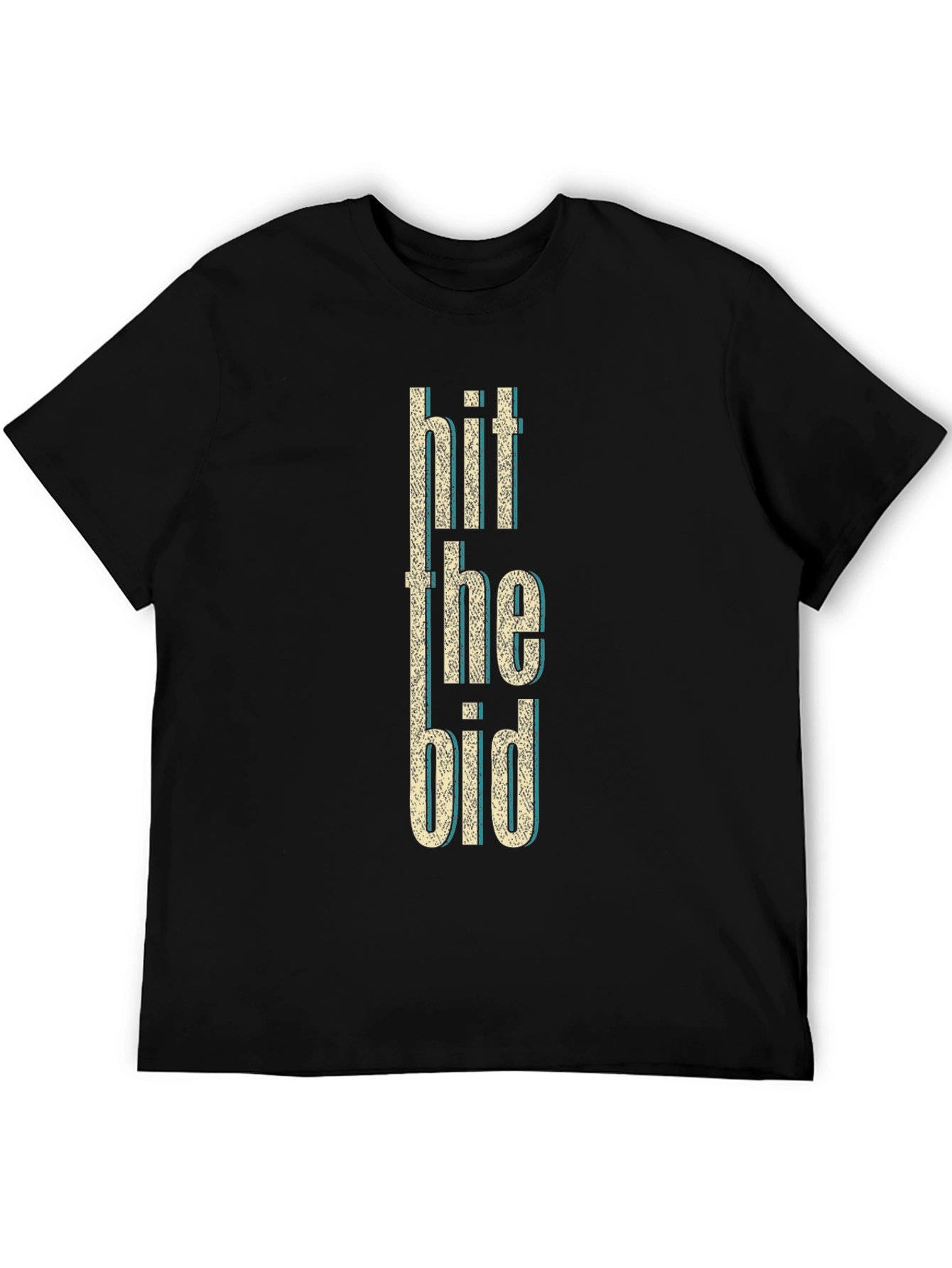 Hit the Bid Graphic Tee - Black