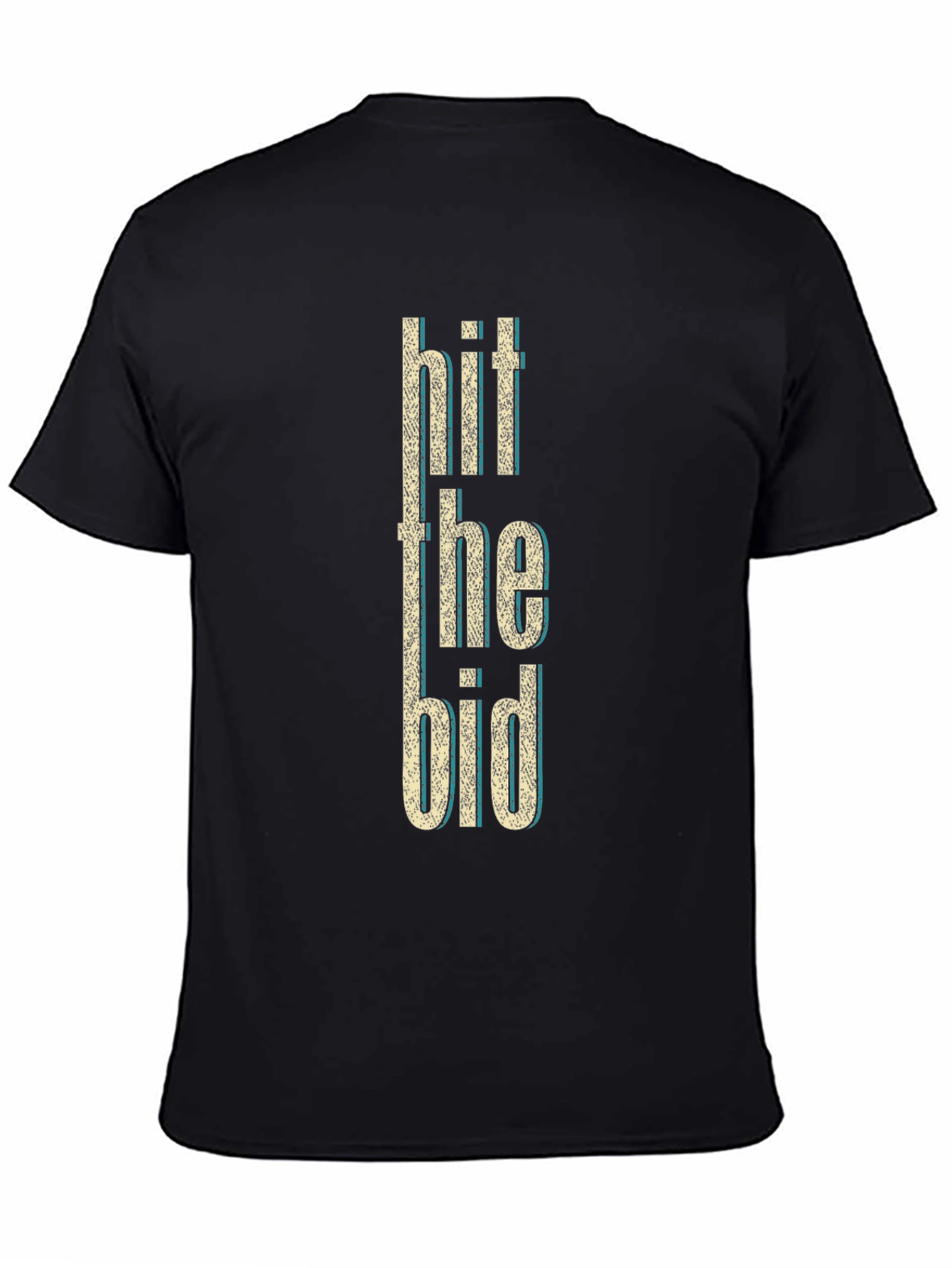 Hit the Bid Graphic Tee - Black